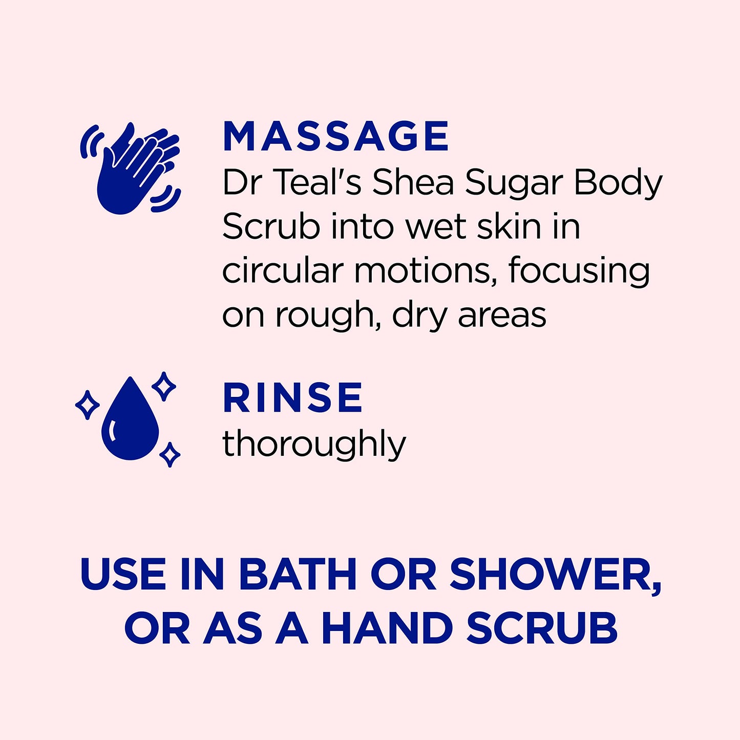Dr Teal's Shea Sugar Body Scrub, Rose with Essential Oil, 19 oz (Pack of 3) Packaging May Dr Teal'sUS supplements