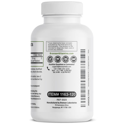 Bronson Ginkgo Biloba Extra Strength 125mg (4:1 Extract) Equivalent to 500mg BronsonUS supplements