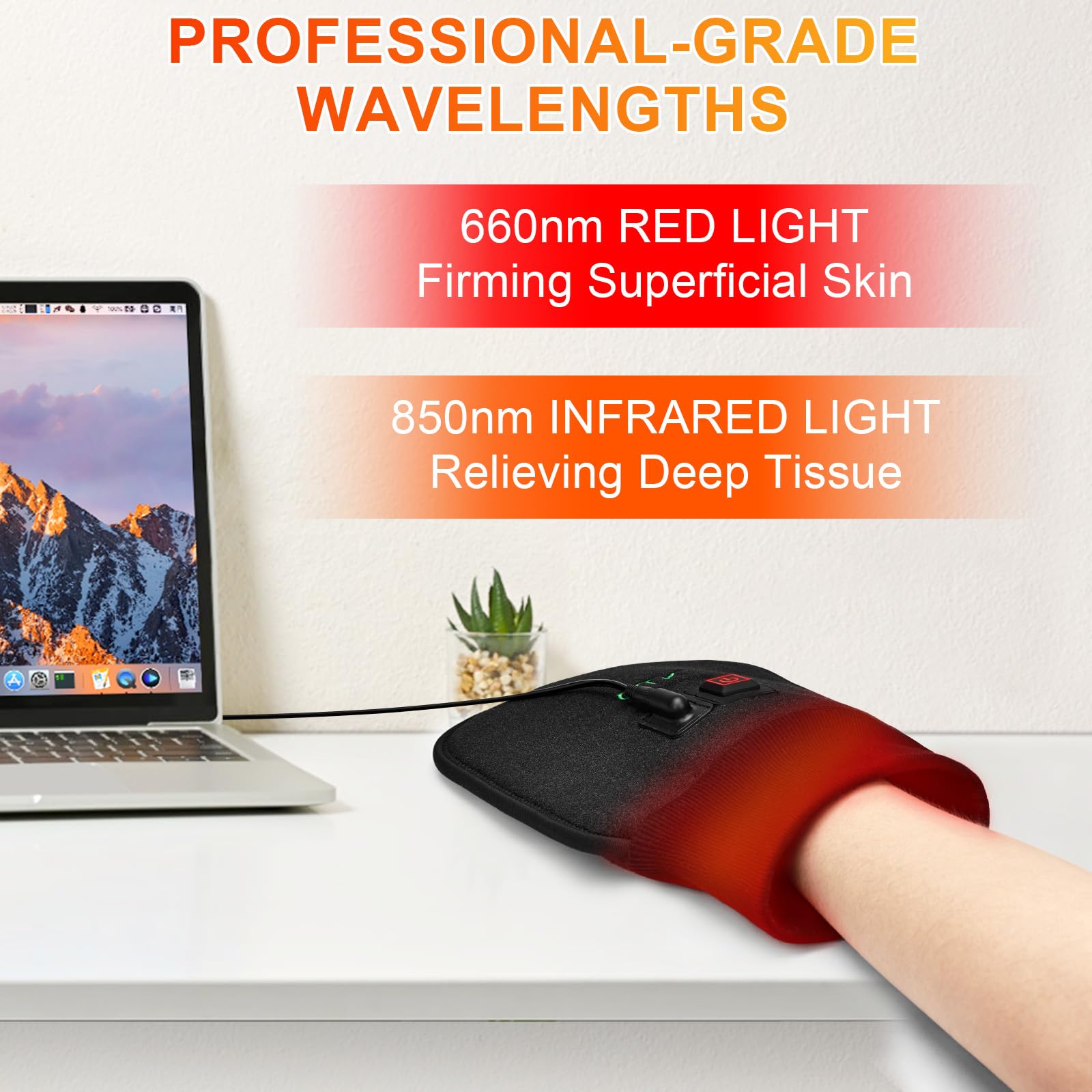 UTK Red Light Therapy Glove for Hands, Double-Sided Infrared Light Therapy Device for Finger UTKAu supplements