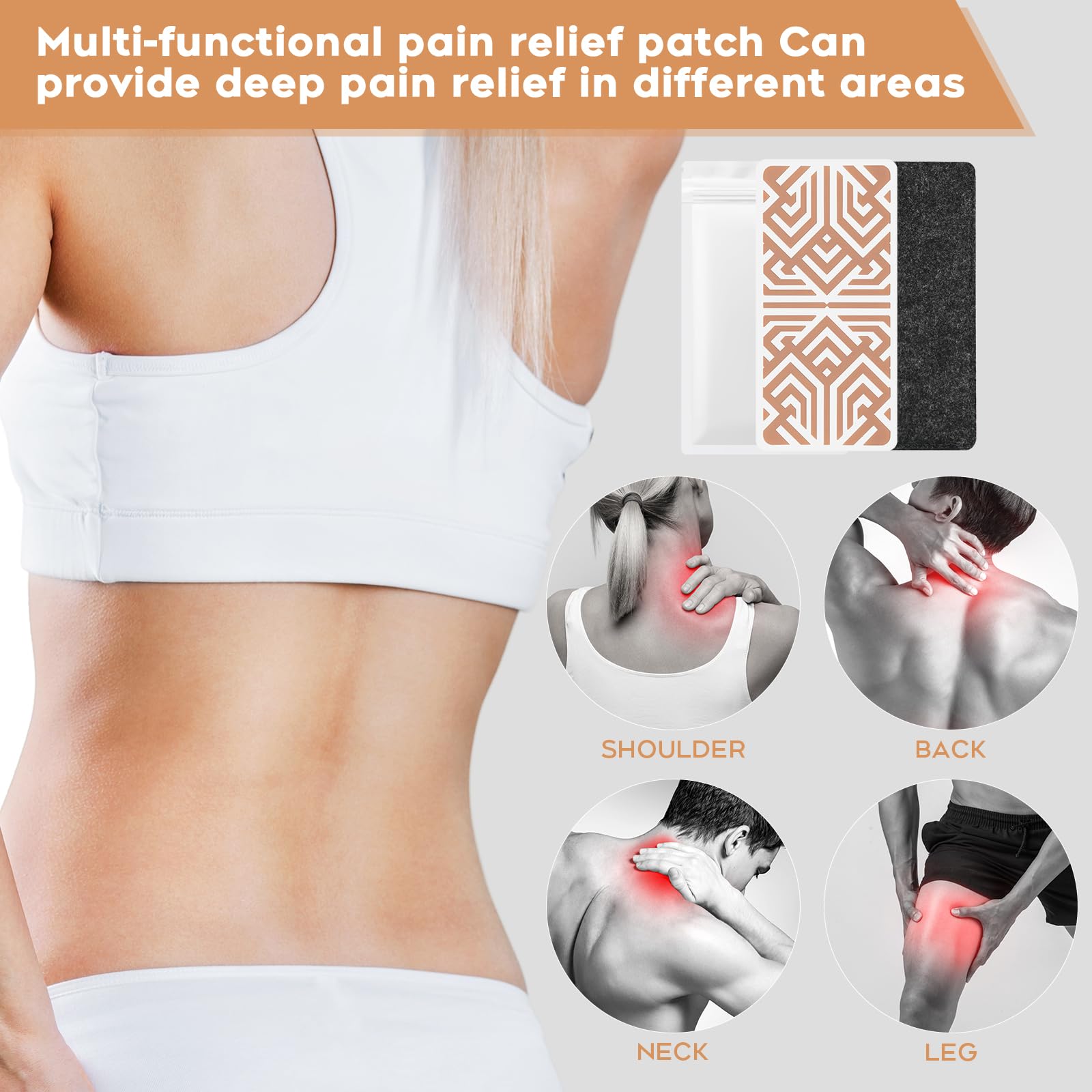XAYIUIYAX Menthol Pain Patches, Cooling Pain Relief for Sore Muscle Relief - Includes 3 Adhesives, 1 Patch & 1 Carry Case - Relief Back, Shoulder & More - 3.03" × 6.30"-0317 XAYIUIYAXAu supplements