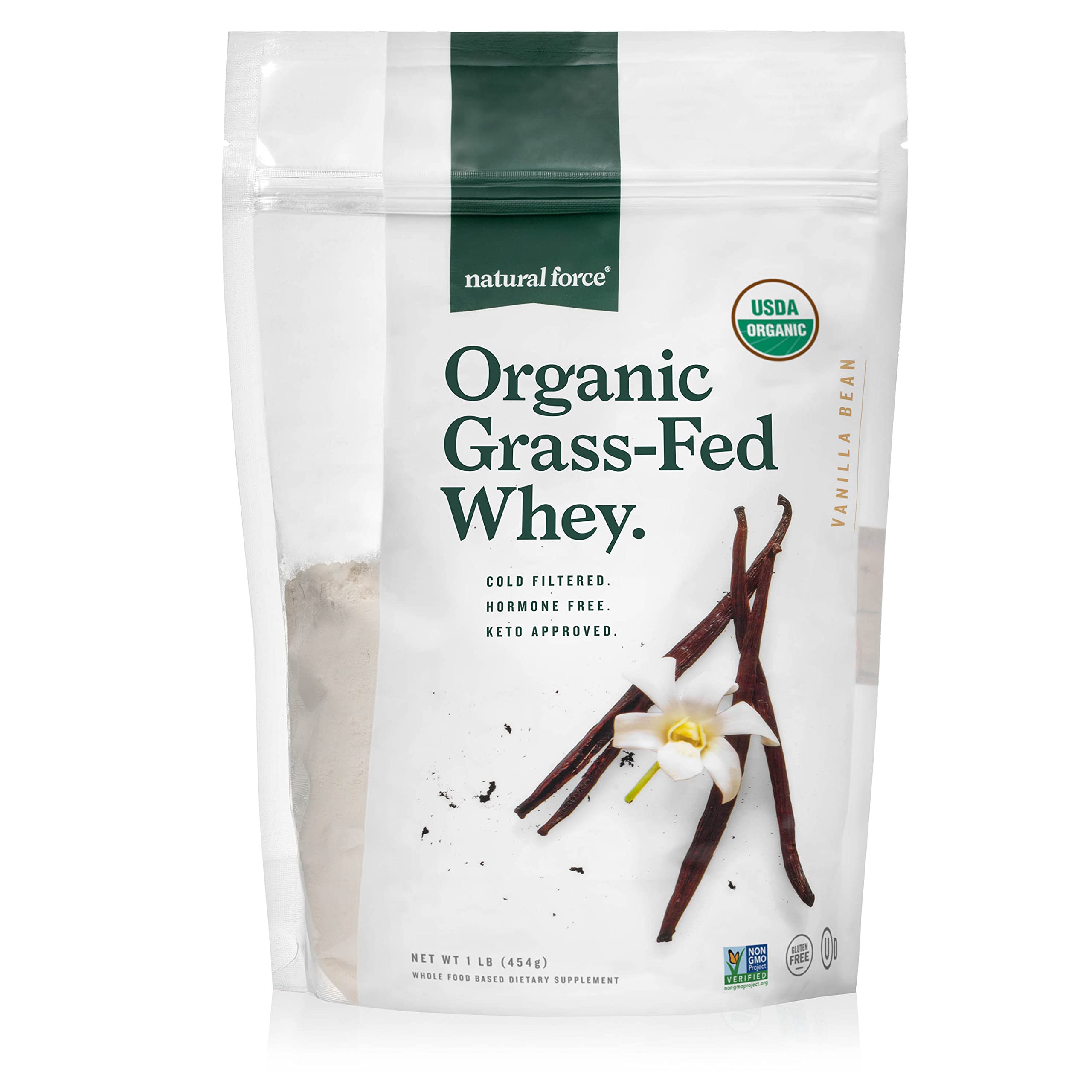 Natural Force Grass Fed Organic Whey Protein Powder – Non GMO Verified, Humane Natural ForceUS supplements