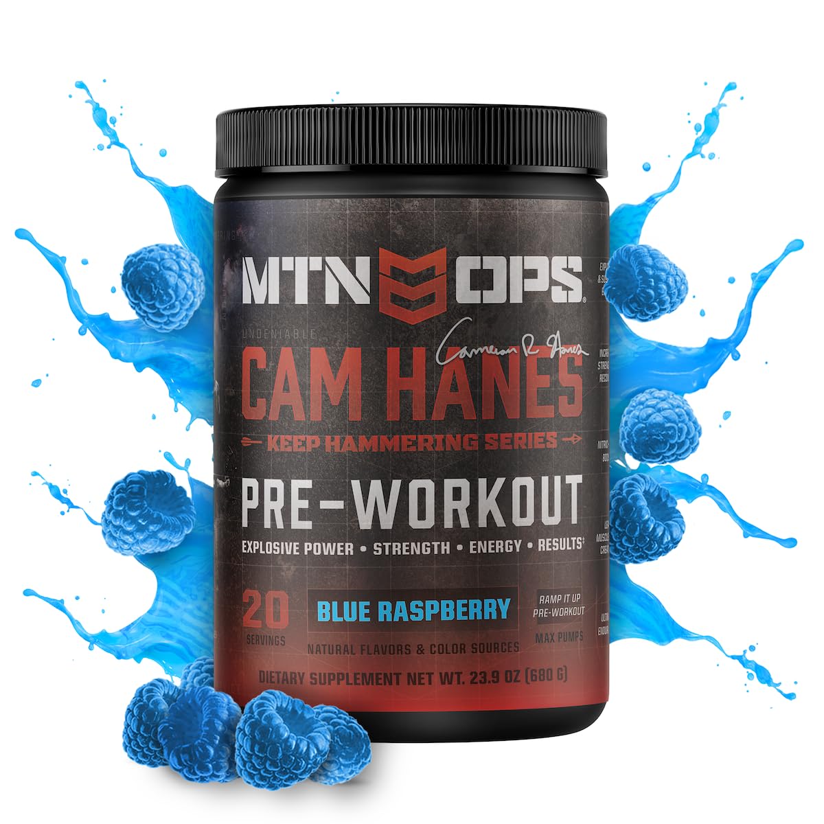 MTN OPS Pre-Workout Powder Energy Drink Keep Hammering Series by Cameron Hanes MTN OPSAu supplements
