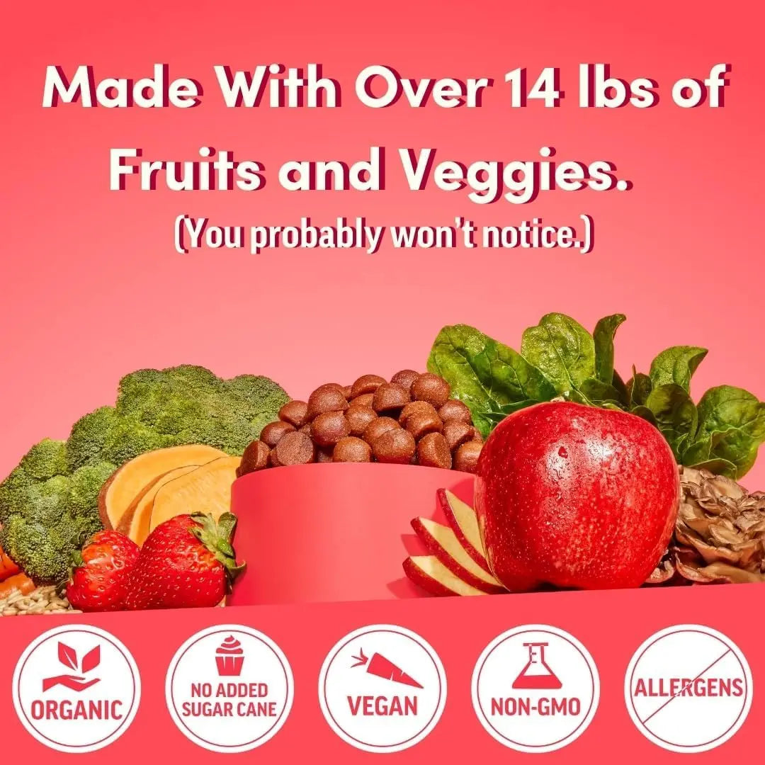 Llama Naturals Multivitamin for Men, Vegan, Organic Gummies with Vitamin D, C and K, Men's Real Fruit Gummy Vitamins Llama NaturalsAu supplements