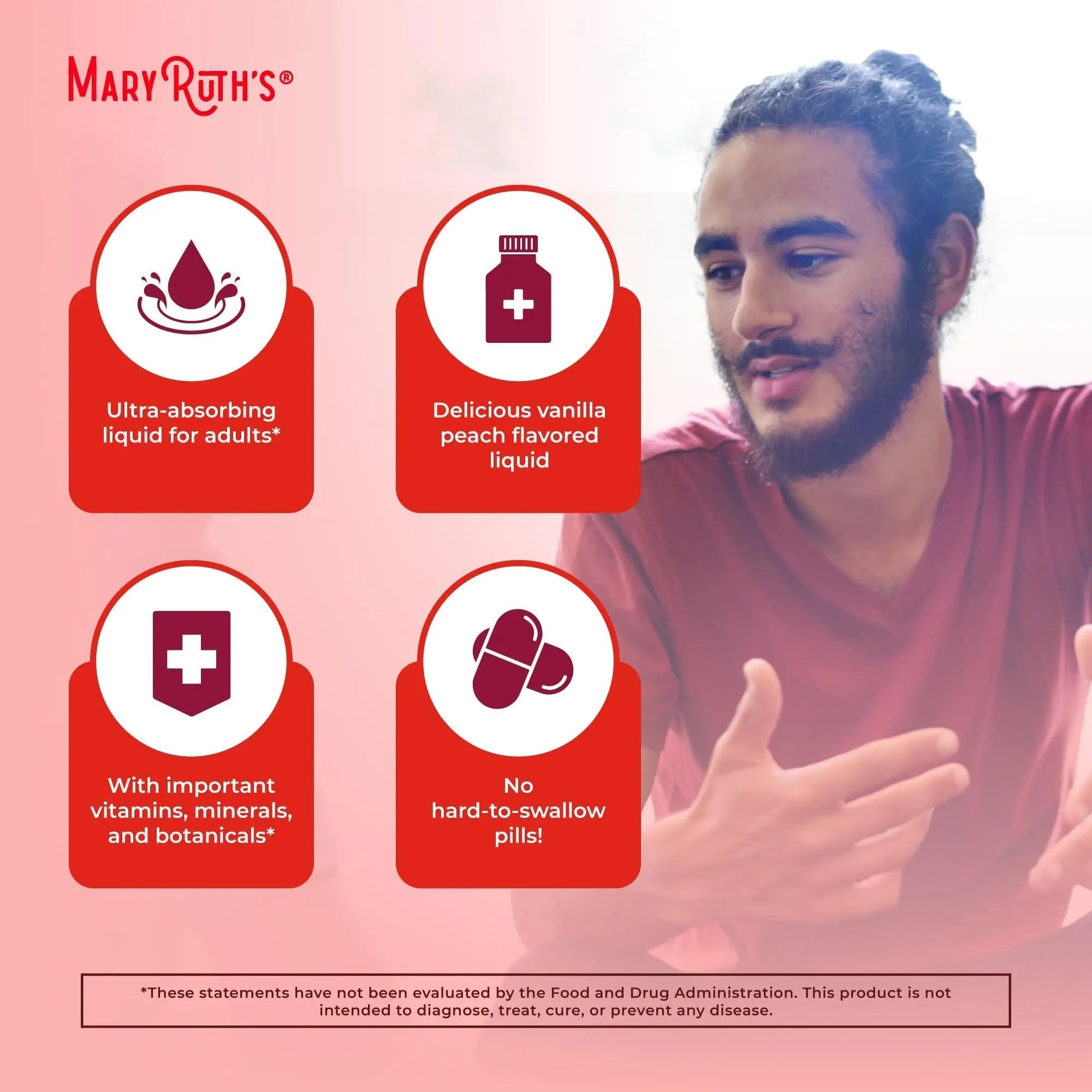 MaryRuth Organics Multivitamin for men | Sugar Free mens Multivitamin | Liquid Vitamins for men | Immune Support Supplement | MaryRuth OrganicsAu supplements
