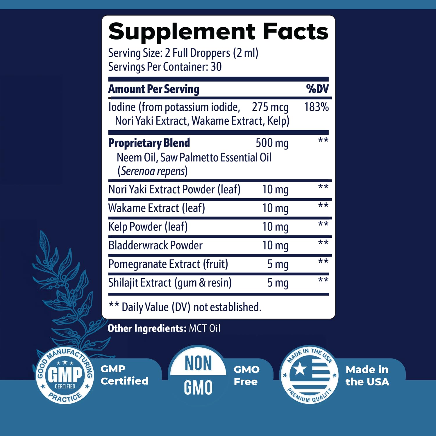 Prostadine – Daily Liquid Men’s Wellness Supplement with Iodine, Neem Oil, Saw Palmetto, Sea Botanicals & Pomegranate – Non-GMO, Stimulant-Free Formula – 2 fl oz (60 mL), 30 Servings, 1 Month Supply Nature’s NutriWaveAu supplements