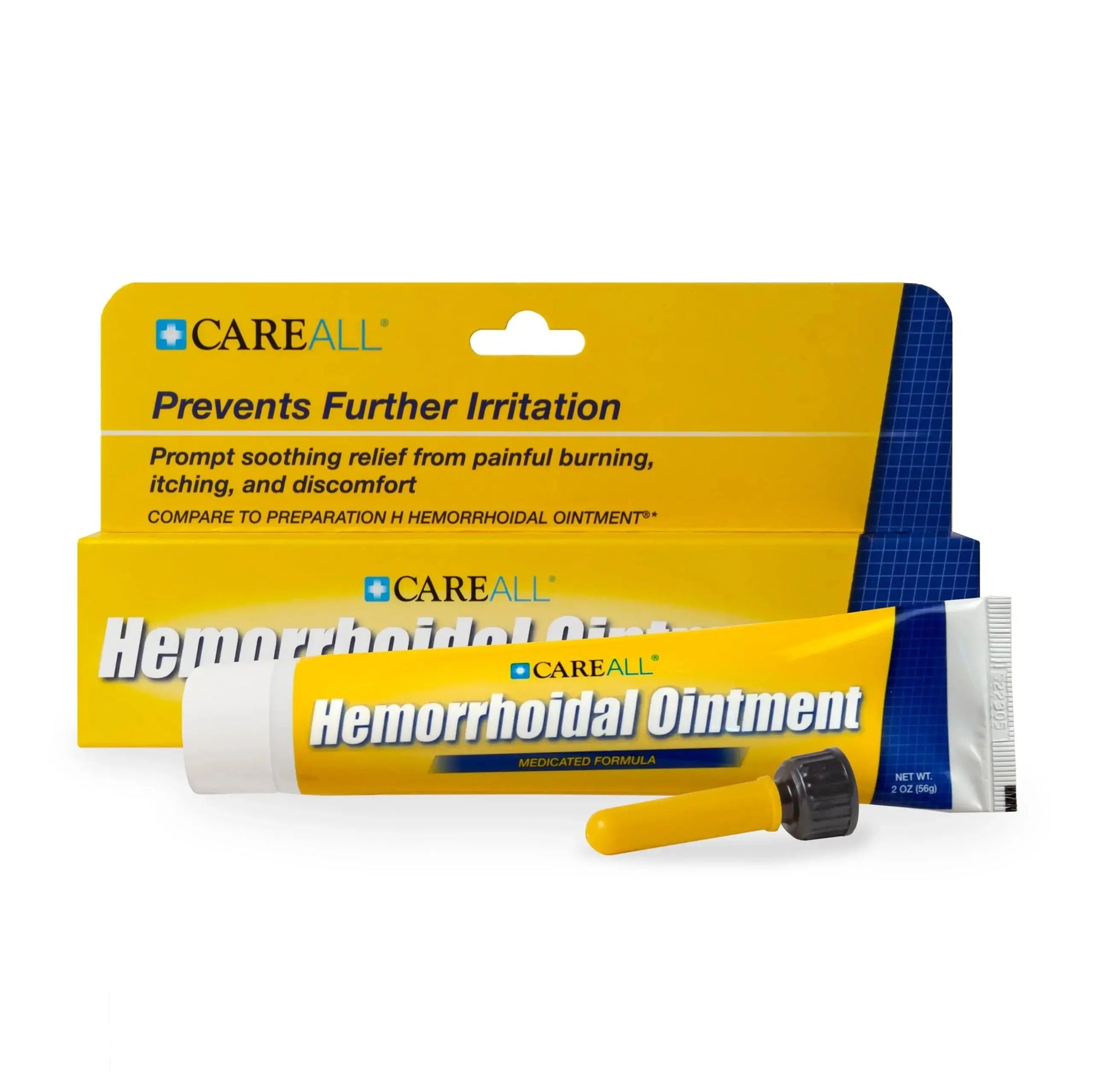 CareAll Hemorrhoidal Ointment 2.0 oz with Applicator. Helps Relieve Burning, Itching, and Discomfort Associated with Inflamed Hemorrhoidal Tissues. Dye, Phthalate, and Fragrance Free CareAllAu supplements
