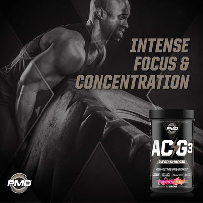 PMD Sports ACG3 Supercharged - Pre Workout - Powerful Strength, High Energy, Maximize PMDUS supplements