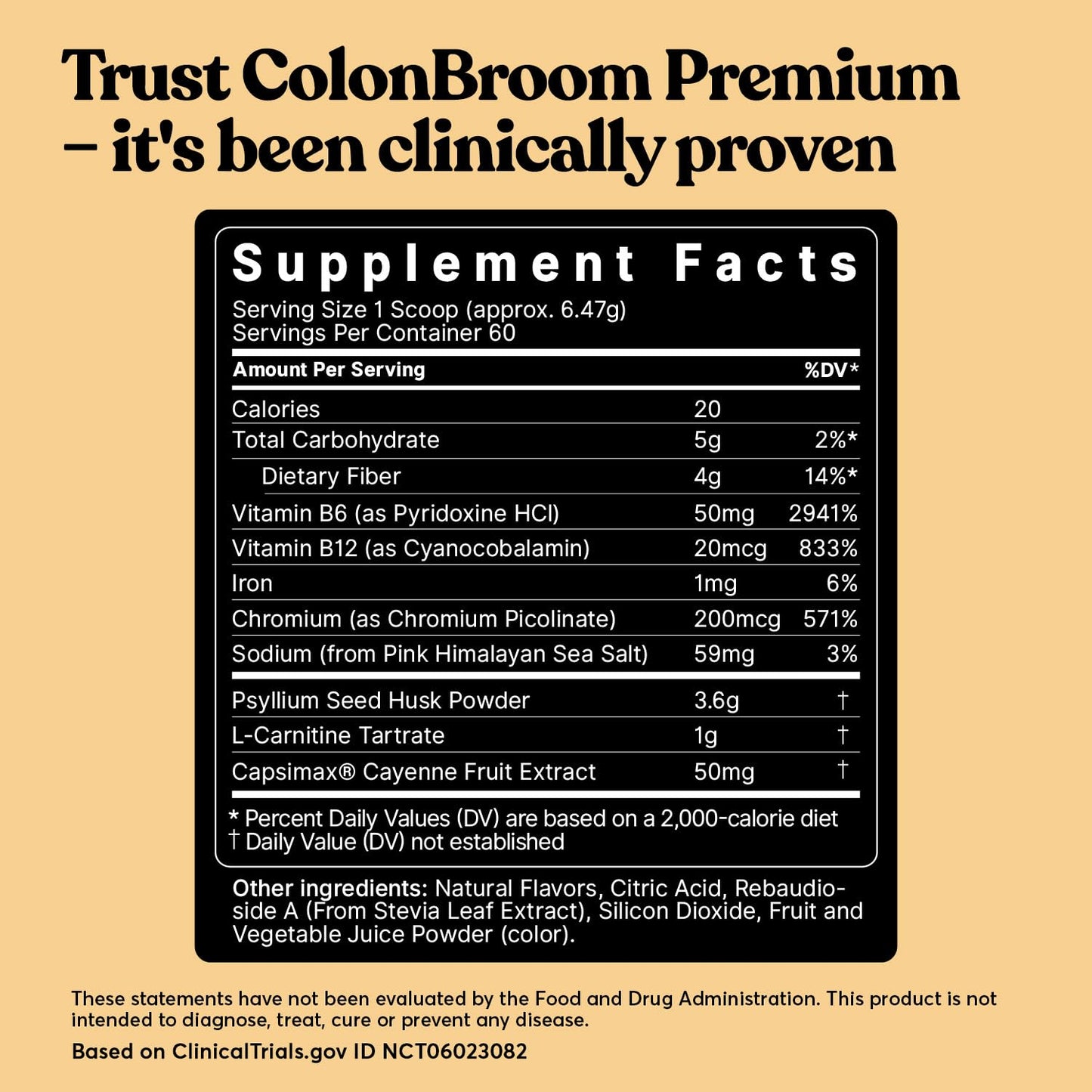 ColonBroom Premium Psyllium Husk Powder (Strawberry) - Colon Cleanse for Bloating ColonBroomUS supplements