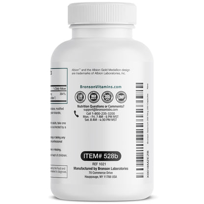 Bronson Selenium 200 mcg – Yeast Free Chelated Amino Acid Complex - Essential Trace Mineral with Superior Absorption BronsonUS supplements