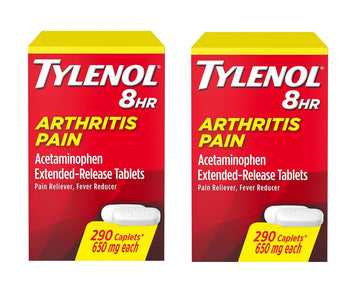 Tylenol Arthritis Pain Extended Release Tablets with Acetaminophen for Joint Pain, 290 Caplets (Pack of 2) (Package May Vary) TylenolAu supplements
