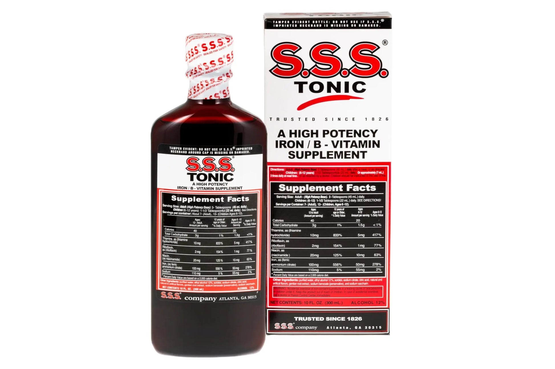 S.S.S. Tonic, Iron and Vitamin B Supplement, High Potency Vitamins, Bottle,10 Fl Oz (Pack of 1) S.S.S. CO.Au supplements