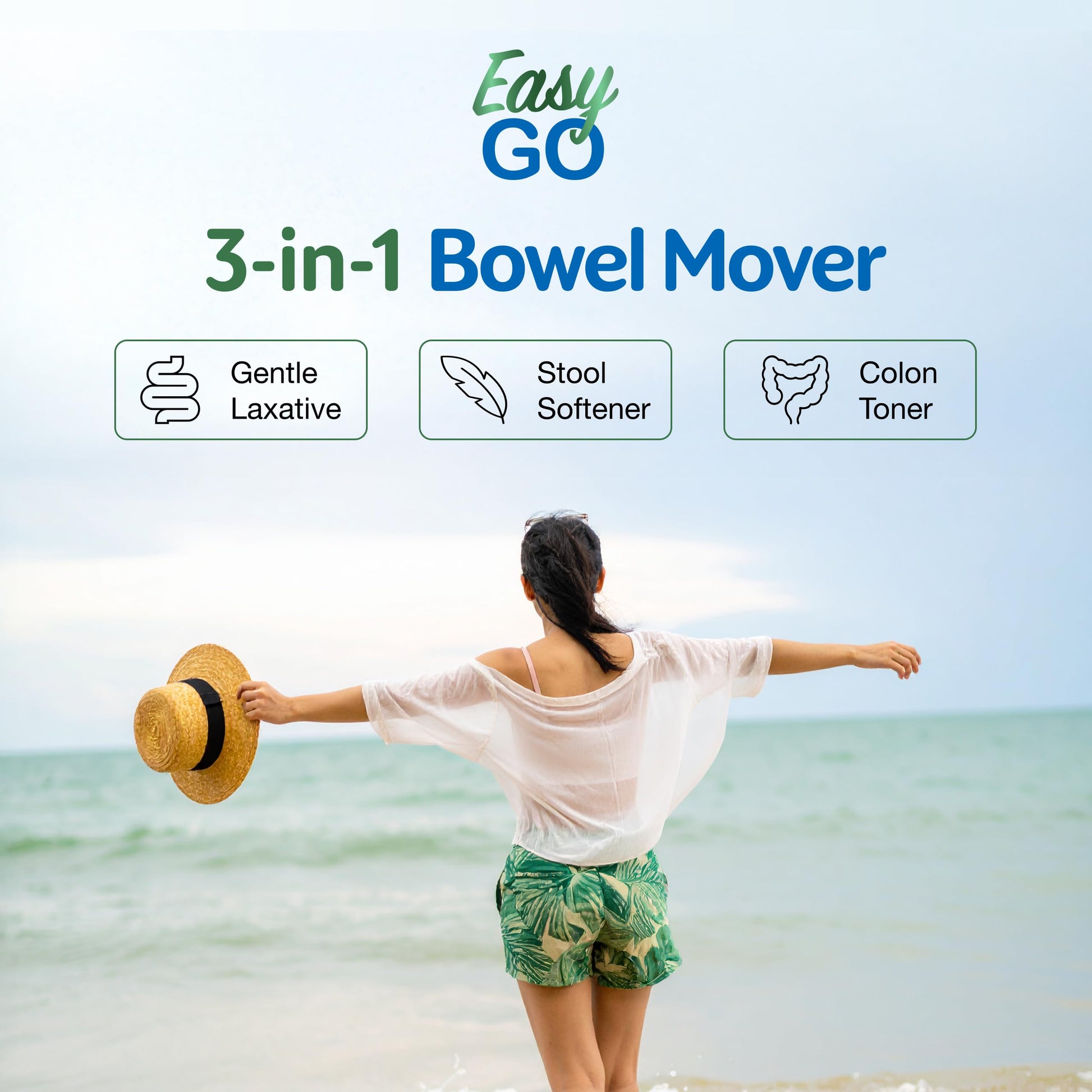 Simply Herbs Easy Go Bowel Mover - Adult Cleansing Supplement for Colon Health Support - Bowel Movement Aid - Stool Softener - Daily-Use Laxative - Plant-Based Ingredients - Vegan - 50 Count Dr. Schulze'sAu supplements