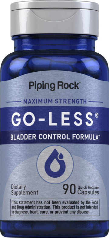 Piping Rock Bladder Control Pills for Women and Men | 90 Capsules | Maximum Strength Formula | Pumpkin Seed Extract | Non-GMO, Gluten Free Supplement Piping RockAu supplements