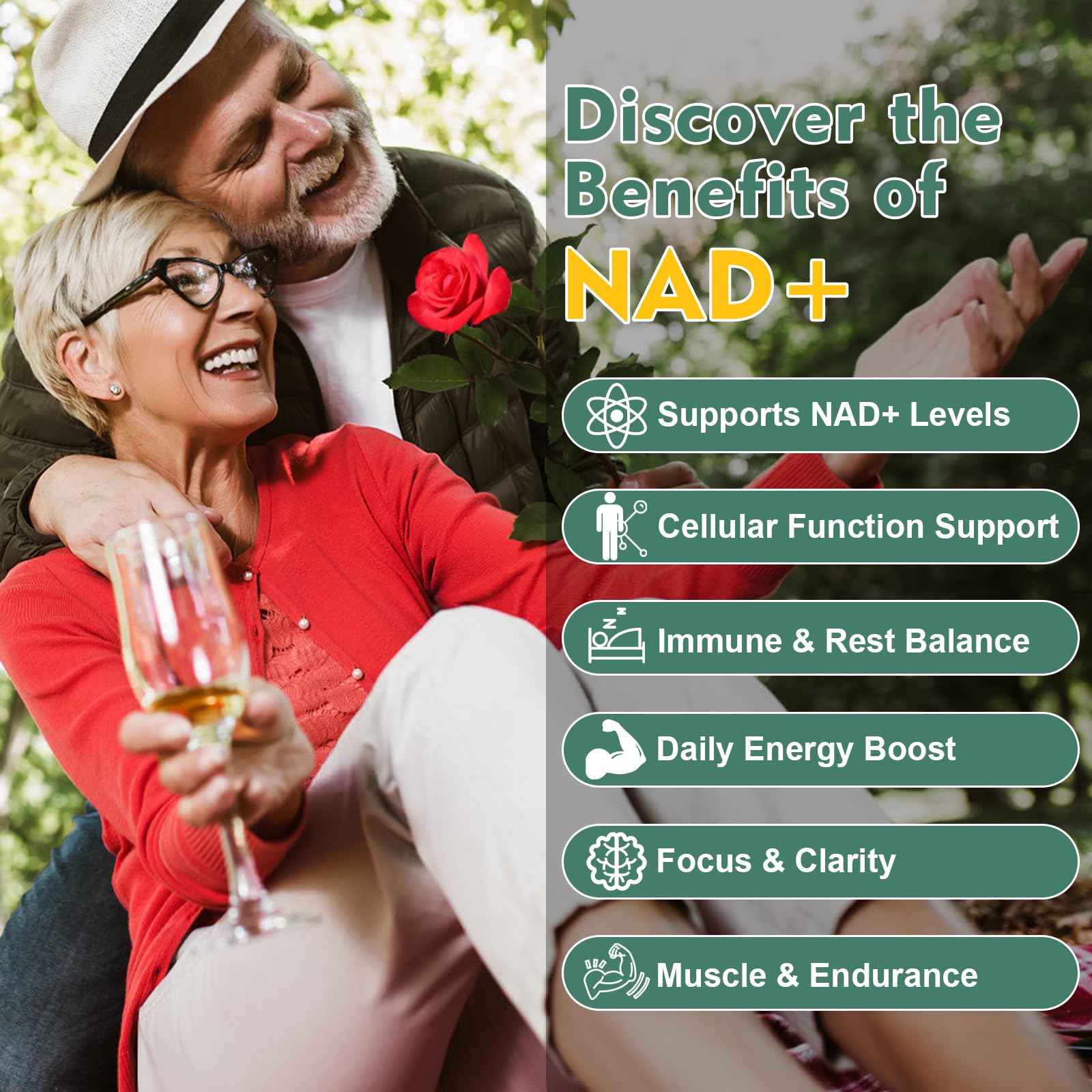NAD Supplement 500mg, Pure Organic NAD+ Supplement for Women & Men, NAD+ with Trans-Resveratrol & CoQ10 & Quercetin for Cellular Energy & Healthy Aging, NMN Alternative (90 Vegan Caps) VitaHarborAu supplements