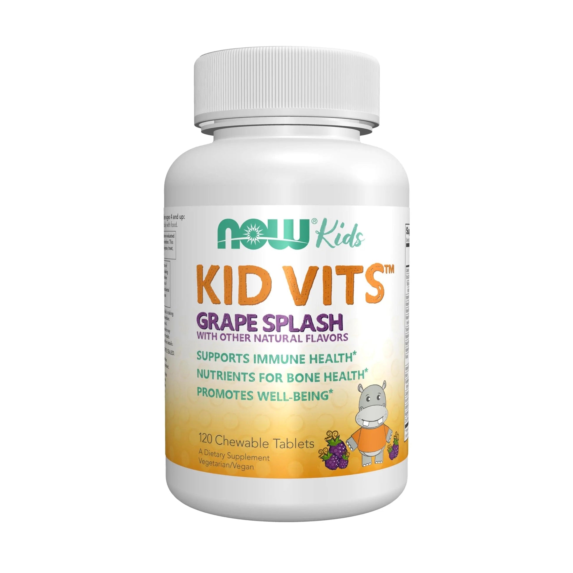 Now Kids Supplements, Kid Vits Multivitamin, Grape Flavor, 120 Chewable Tablets NOW FoodsAu supplements