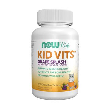 Now Kids Supplements, Kid Vits Multivitamin, Grape Flavor, 120 Chewable Tablets NOW FoodsAu supplements