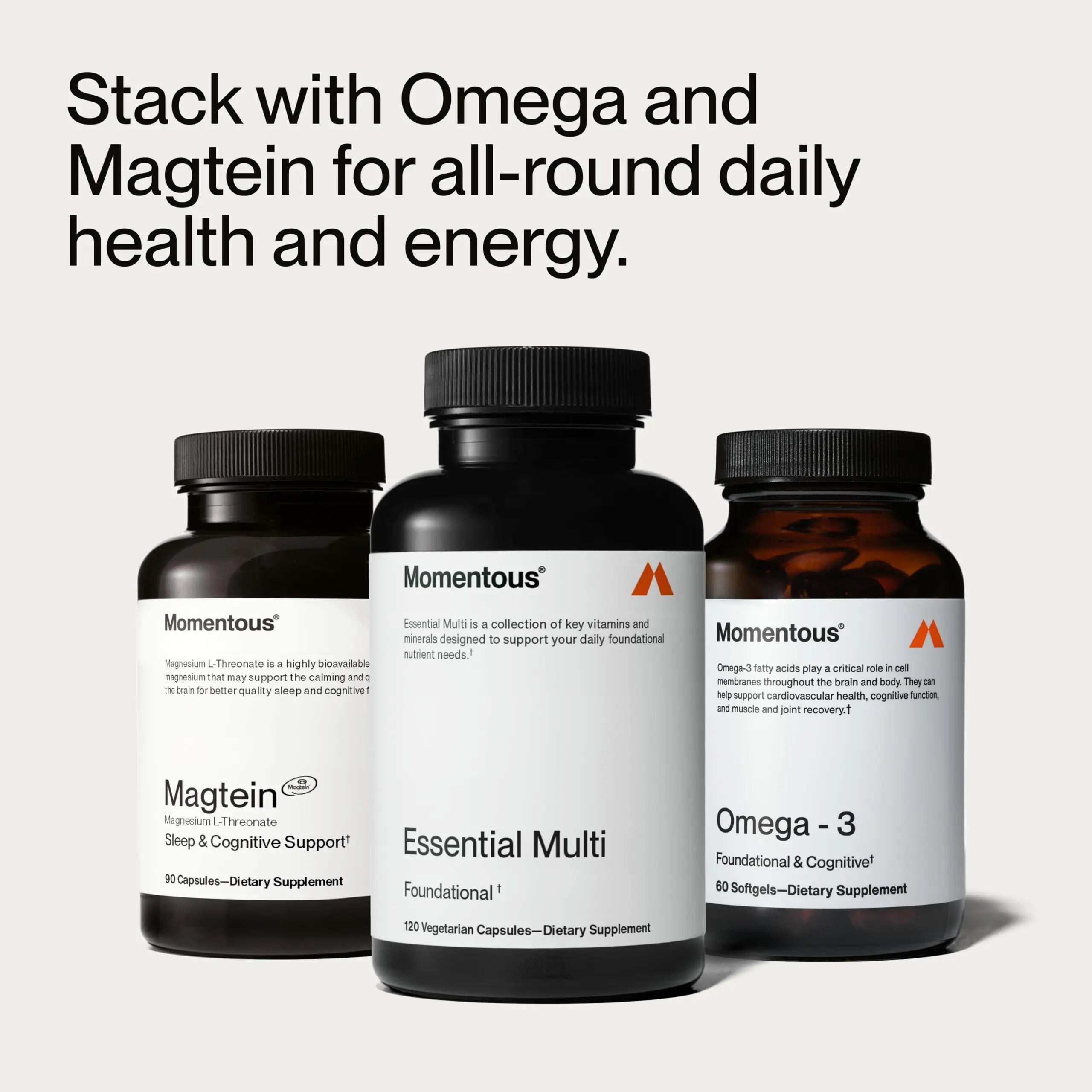 Momentous Essential Multivitamin for Women & Men - Complete Vitamin & Mineral Complex for Athletes & Wellness Enthusiasts - GMO- & Gluten-Free MomentousAu supplements