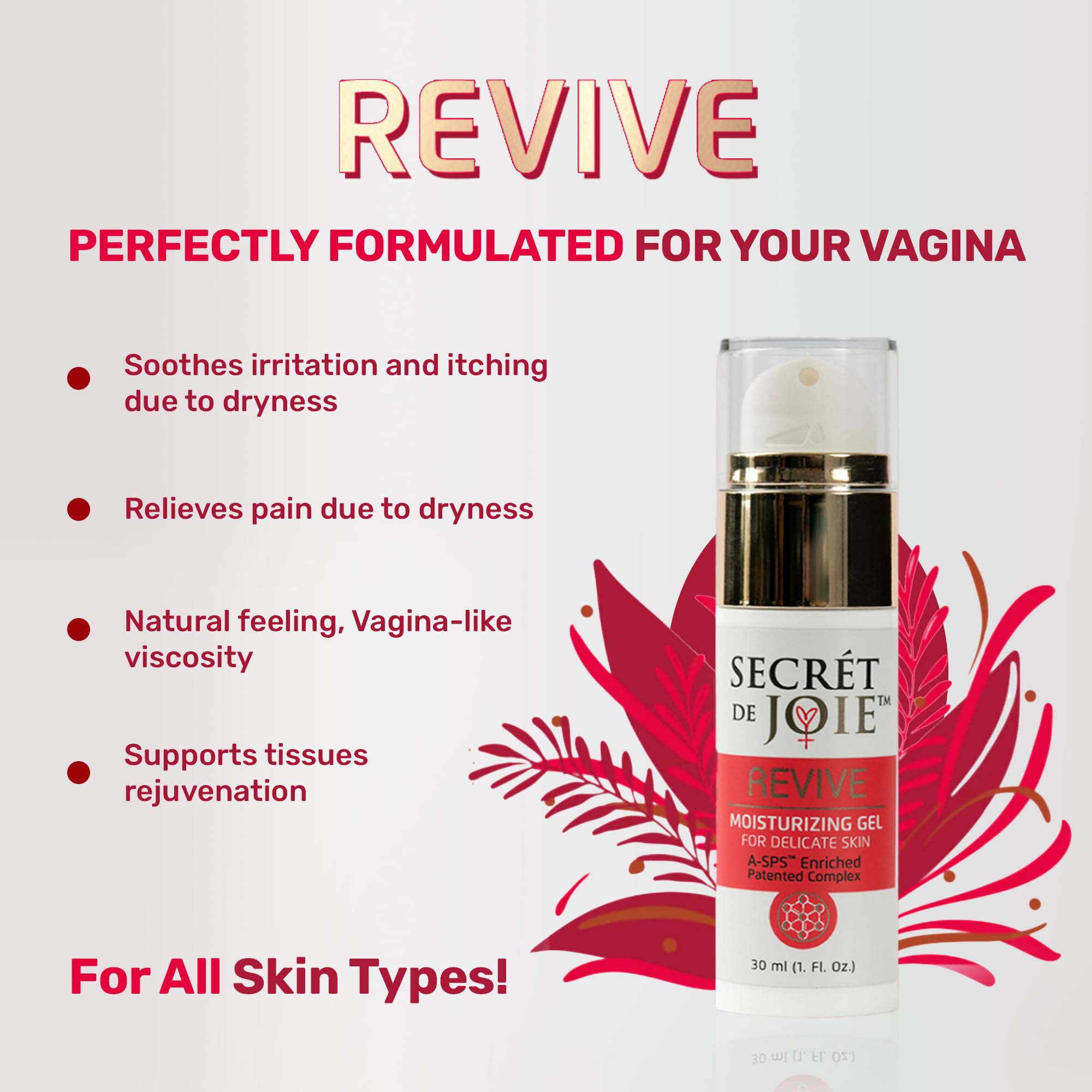 SECRET DE JOIE REVIVE Vaginal Moisturizer for Women - Long-Lasting Dryness & Discomfort Relief SECRET DE JOIEAu supplements