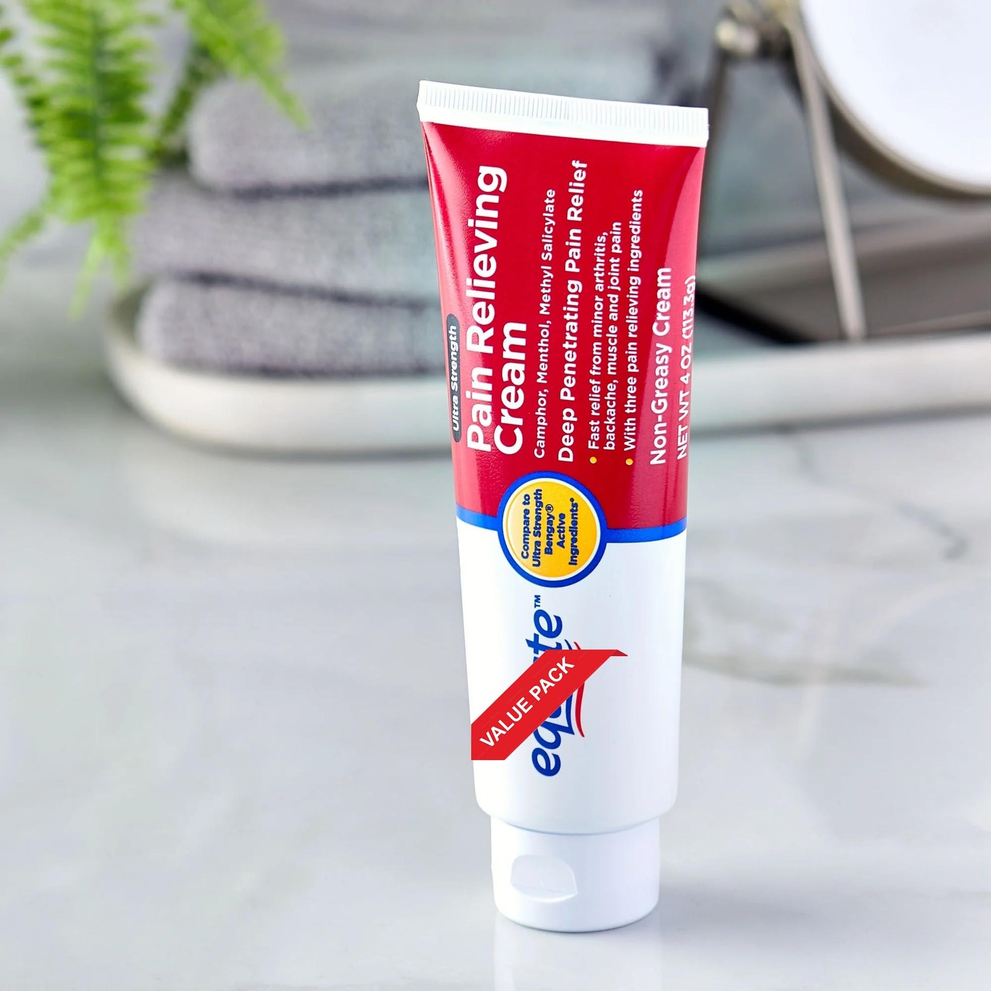 Equate Ultra Strength Pain Relieving Cream, Equate Ultra Strength Pain Relieving Cream Muscle Rub, 4 oz, Pack of 4 Aus HealthcareAu supplements