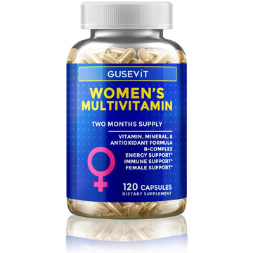 Gusevit 37-in-1 Women's Multivitamin for Immune & Stress Support, Energy Booster, Bone & Skin Health & Hair Growth | GusevitAu supplements