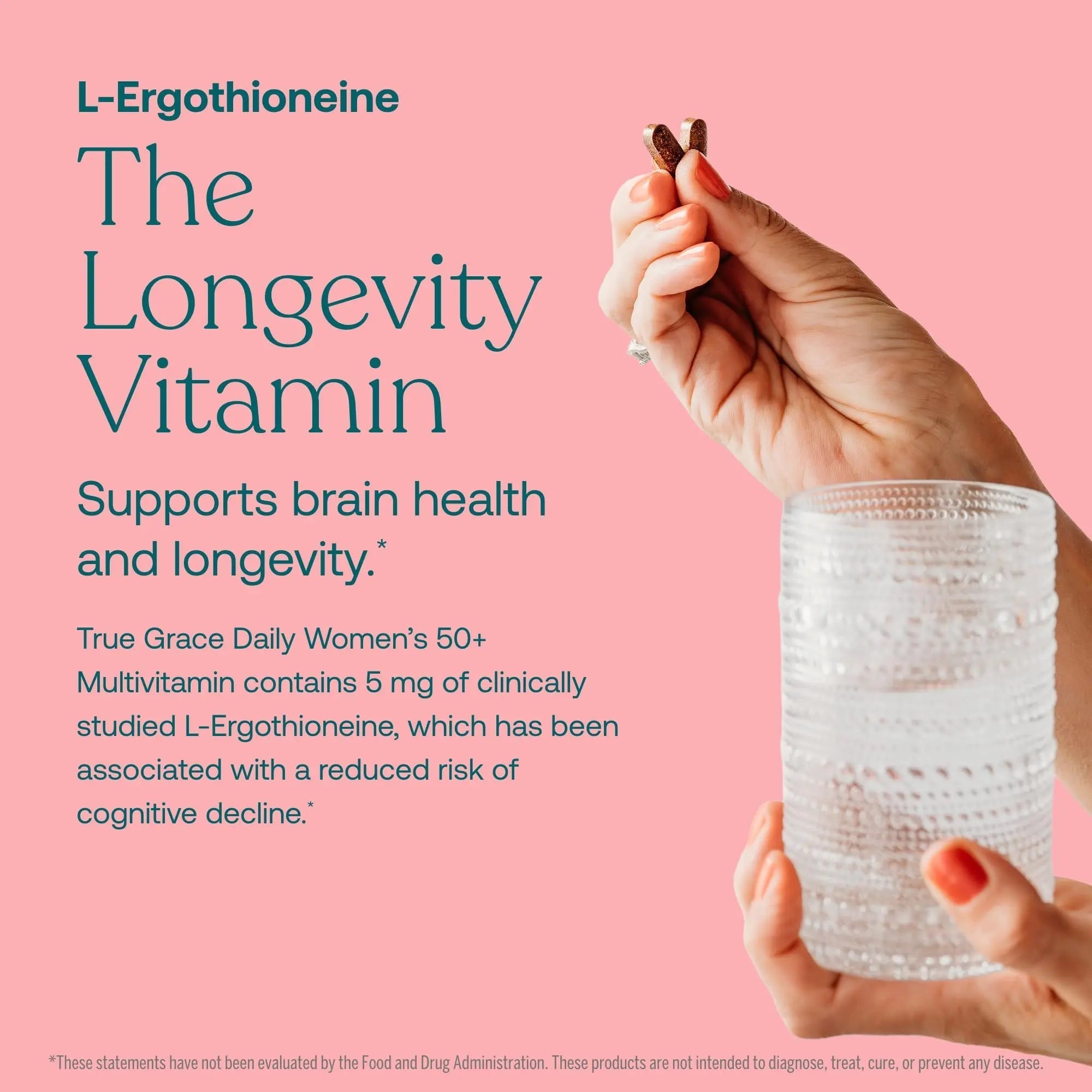 True Grace Daily Women’s Multivitamin 50+ - 60 Easy-to-Swallow Tablets - Immune, Energy, Longevity & Memory Support True GraceAu supplements