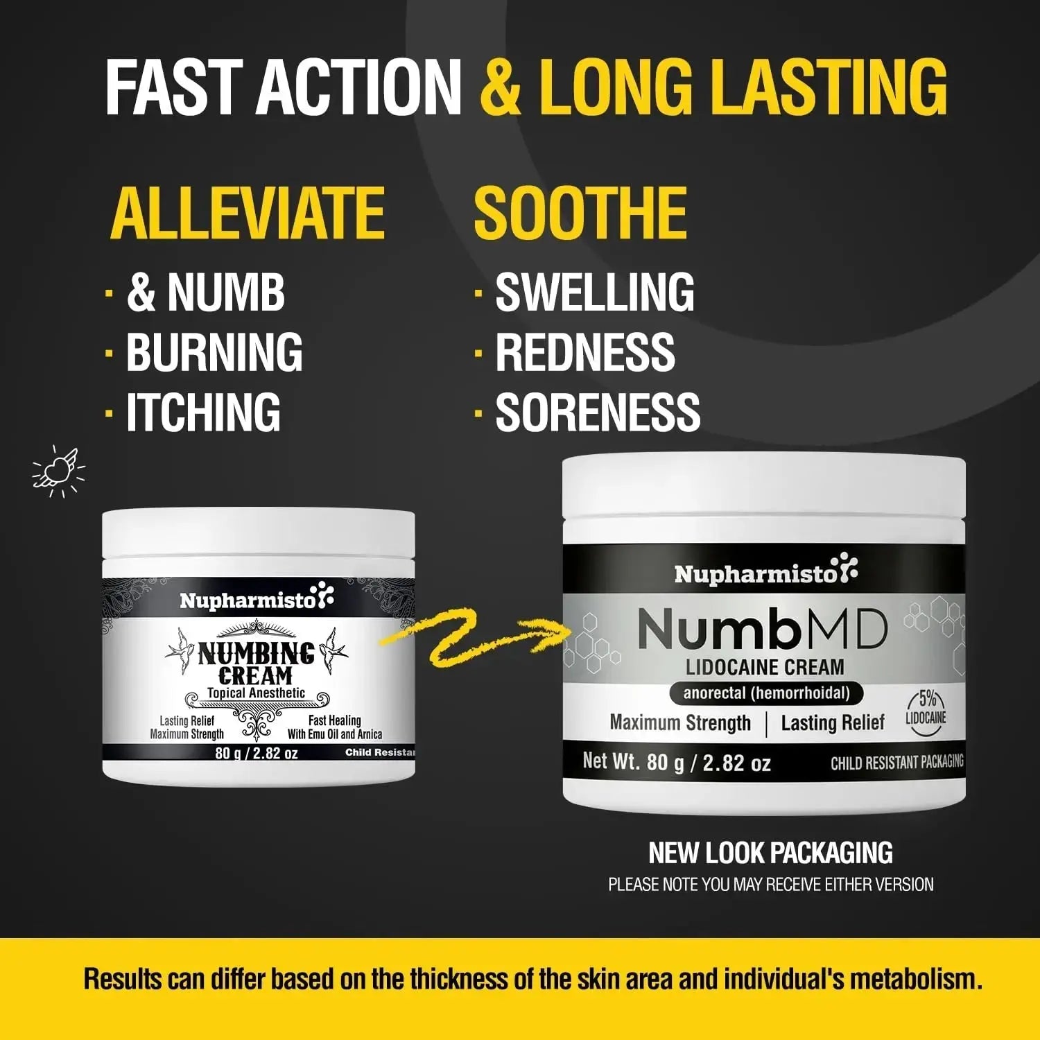Nupharmisto Numbing Cream Maximum Strength : Long Lasting Numbing Cream with 5X Numbing - Emu Oil and Arnica 80 g / 2.82 oz NupharmistoAu supplements