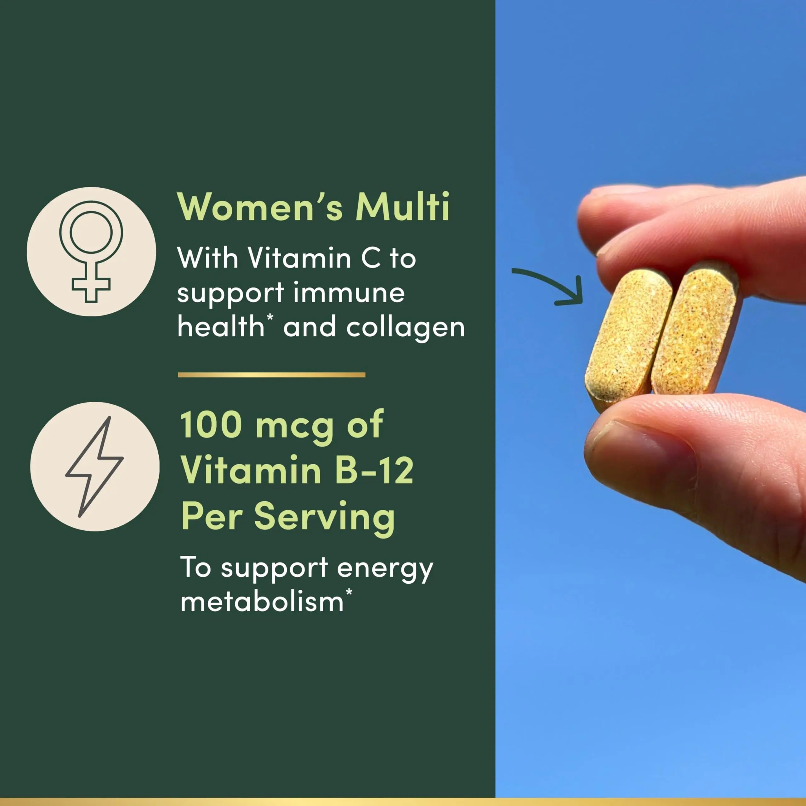 Nature's Bounty High Potency Women’s Complete Multivitamin, Daily Vitamin with Vitamin C, Supports Heart Health & Immune Function Nature's BountyAu supplements