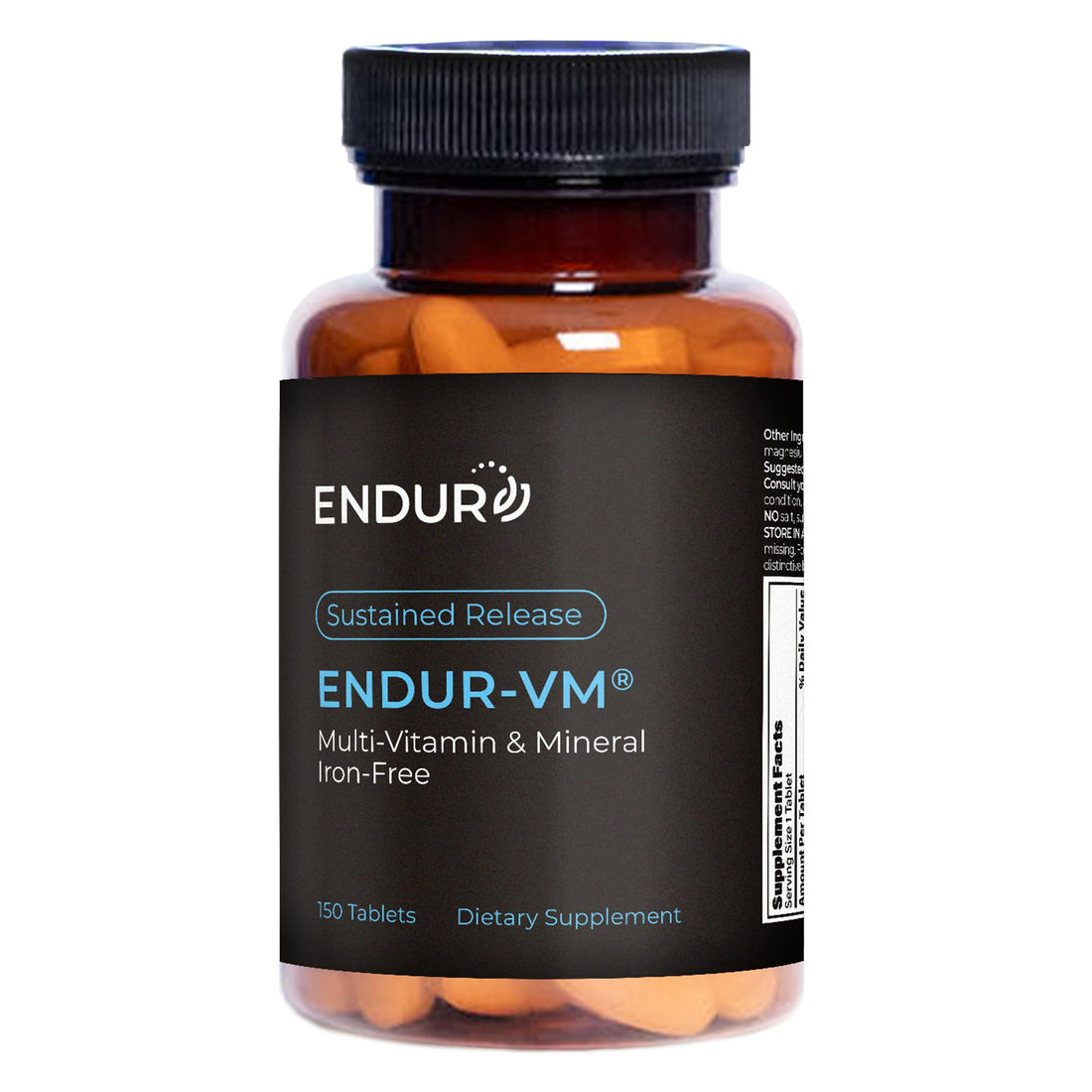 ENDUR-VM - Multivitamin Vitamin A, C, D, E, B12 & Zinc (Without Iron) SR (Sustained Release) 22 Essential Nutrients to Support Overall Wellness for Men & Postmenopausal Women - 150 Tablets Endurance ProductsAu supplements