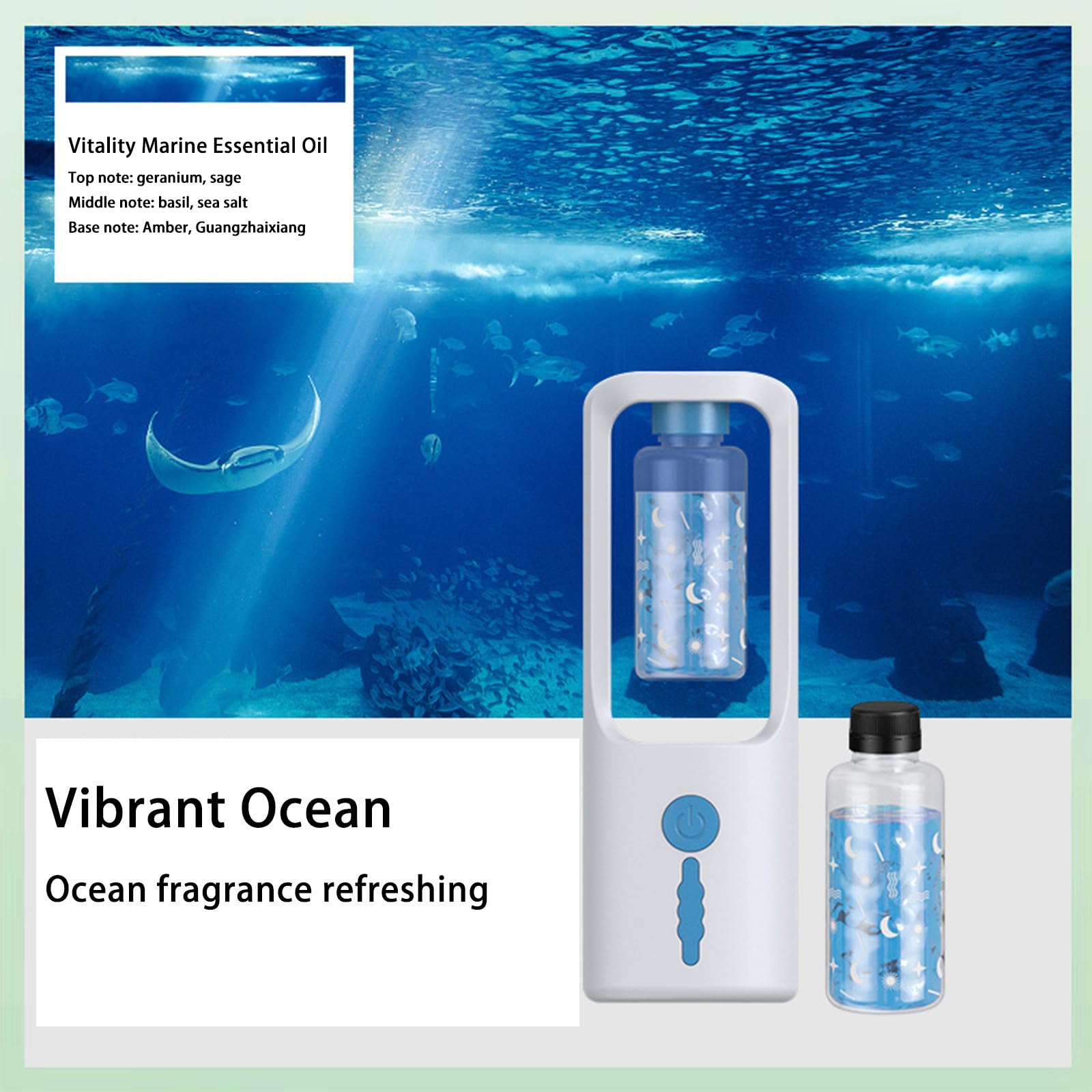 50ml Odor Removal Rotating Smog Essential Oil Diffuser, 3 Stage Timing Adjustment Incense USUPDDAu supplements