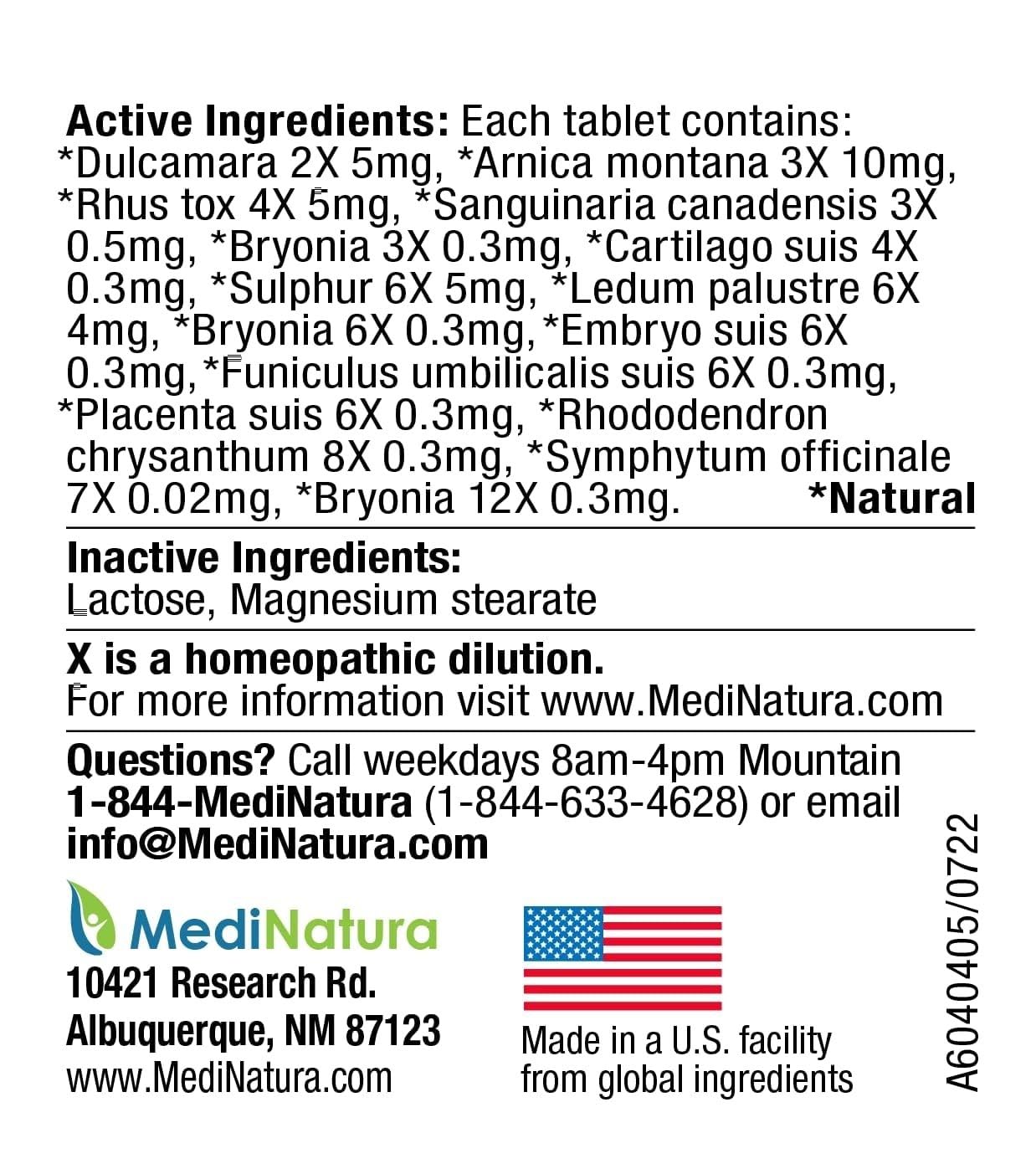 MediNatura Plant-Powered Pet Pain Relief Bundle T-Relief Pet Pain Tablets (90) + T-Relief Pet Arthritis (90) 12 Plant-Based Homeopathic Pain Relievers with Arnica - Support for Muscles, Joints + HIPS MediNaturaAu supplements