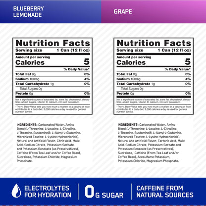 Optimum Nutrition Amino Energy Sparkling Hydration Drink, Electrolytes, Caffeine, Amino Optimum NutritionUS supplements