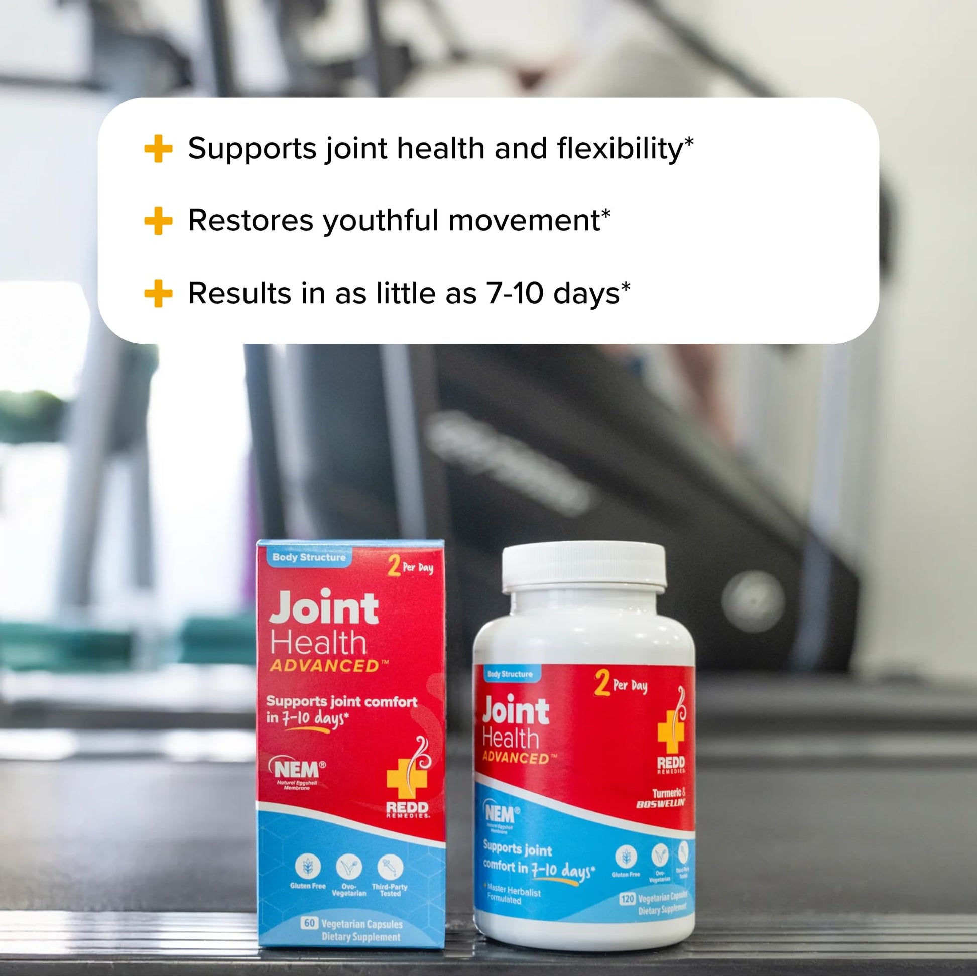 Redd Remedies, Joint Health Advanced, Helps Strengthen Connective Tissue and Cartilage, Fast-Acting Comfort with Boswellia Serrata and Turmeric, 60 Vegetarian Capsules Redd RemediesAu supplements