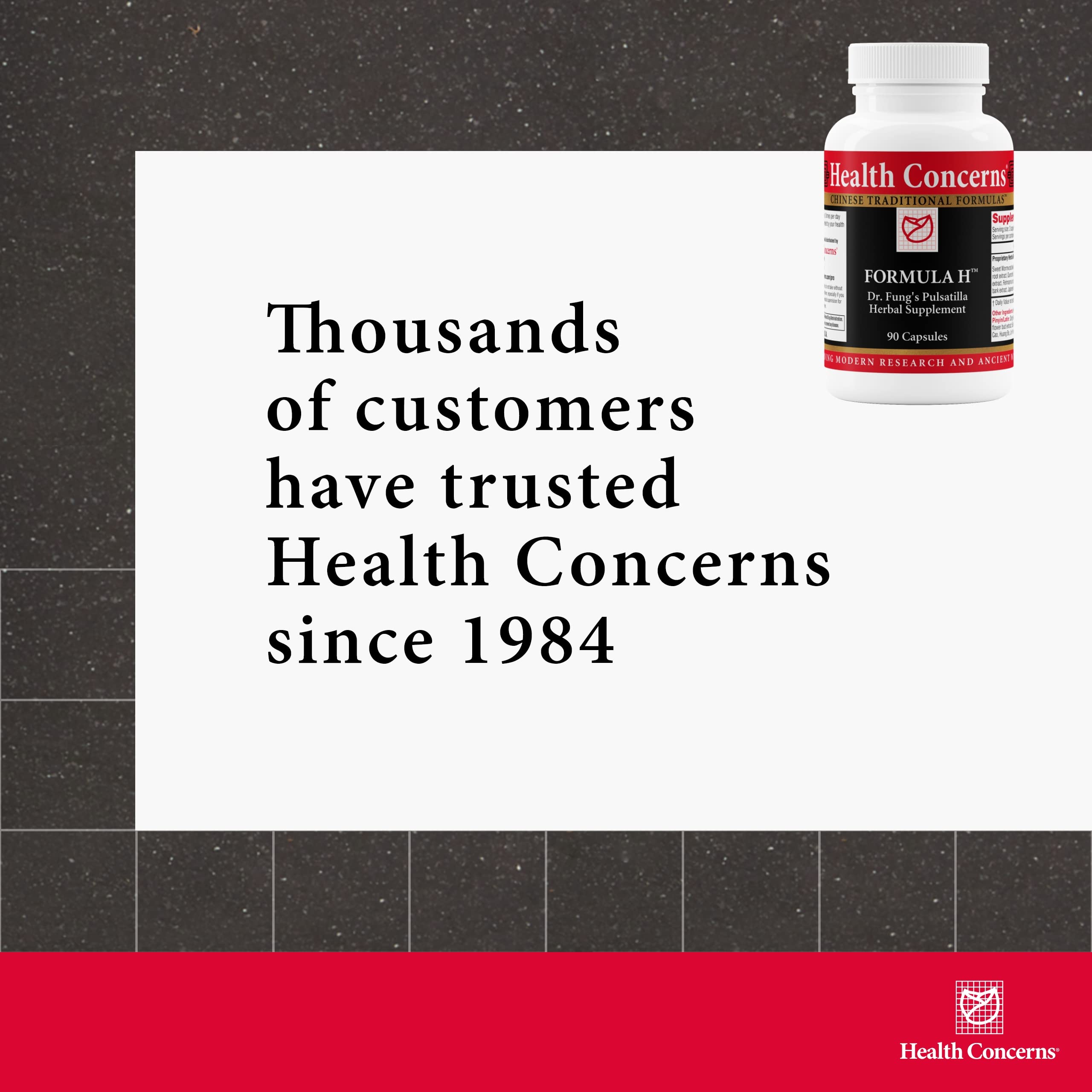 Health Concerns Formula H – Blood Circulation & Vascular Support – Vein Health Supplement – Herbal Formula with Quercetin & Skullcap Root – Chinese Traditional Medicine – 90 Capsules Health ConcernsAu supplements