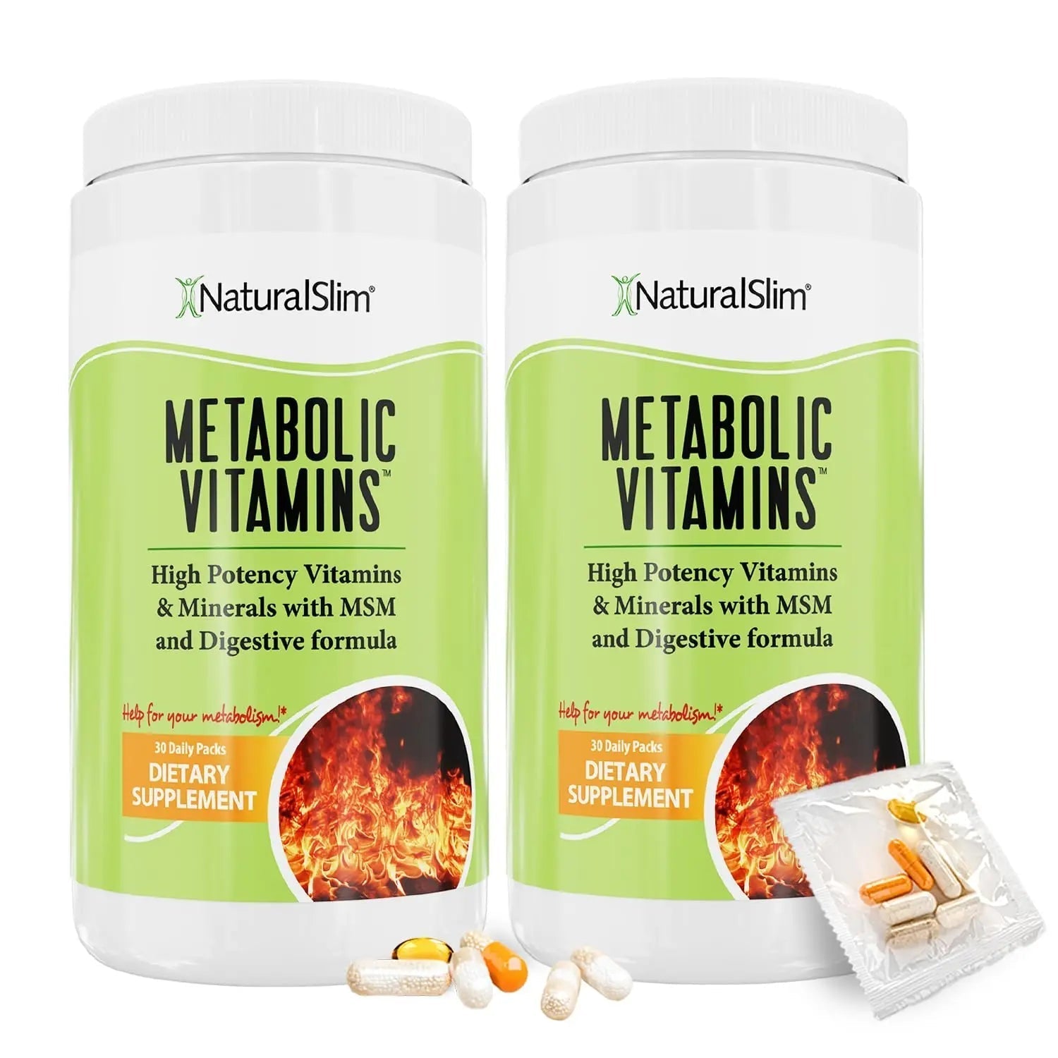 NaturalSlim Metabolic Vitamins - Combination of High Potency Multivitamins, Minerals, B Complex, Msm, & Digestive Formula Supplements NaturalSlimAu supplements