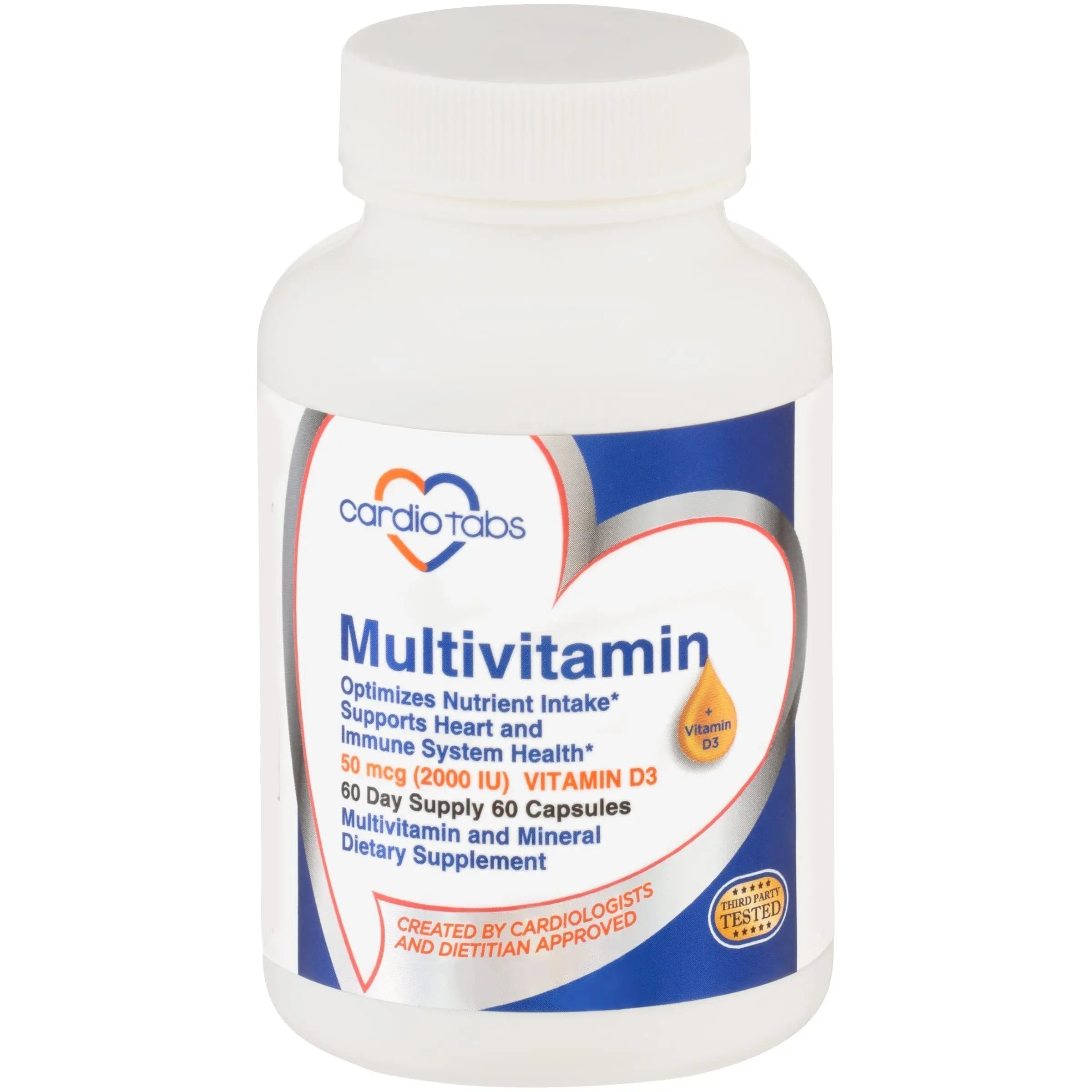 Cardiotabs Multivitamin - Heart and Immunity Supplements for Men & Women, Multivitamin for Men & Women, with Minerals B-Vitamin Complex CardioTabsAu supplements