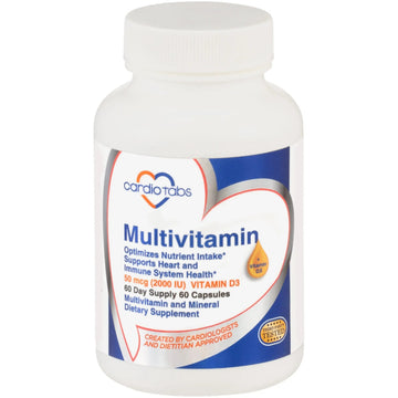 Cardiotabs Multivitamin - Heart and Immunity Supplements for Men & Women, Multivitamin for Men & Women, with Minerals B-Vitamin Complex CardioTabsAu supplements