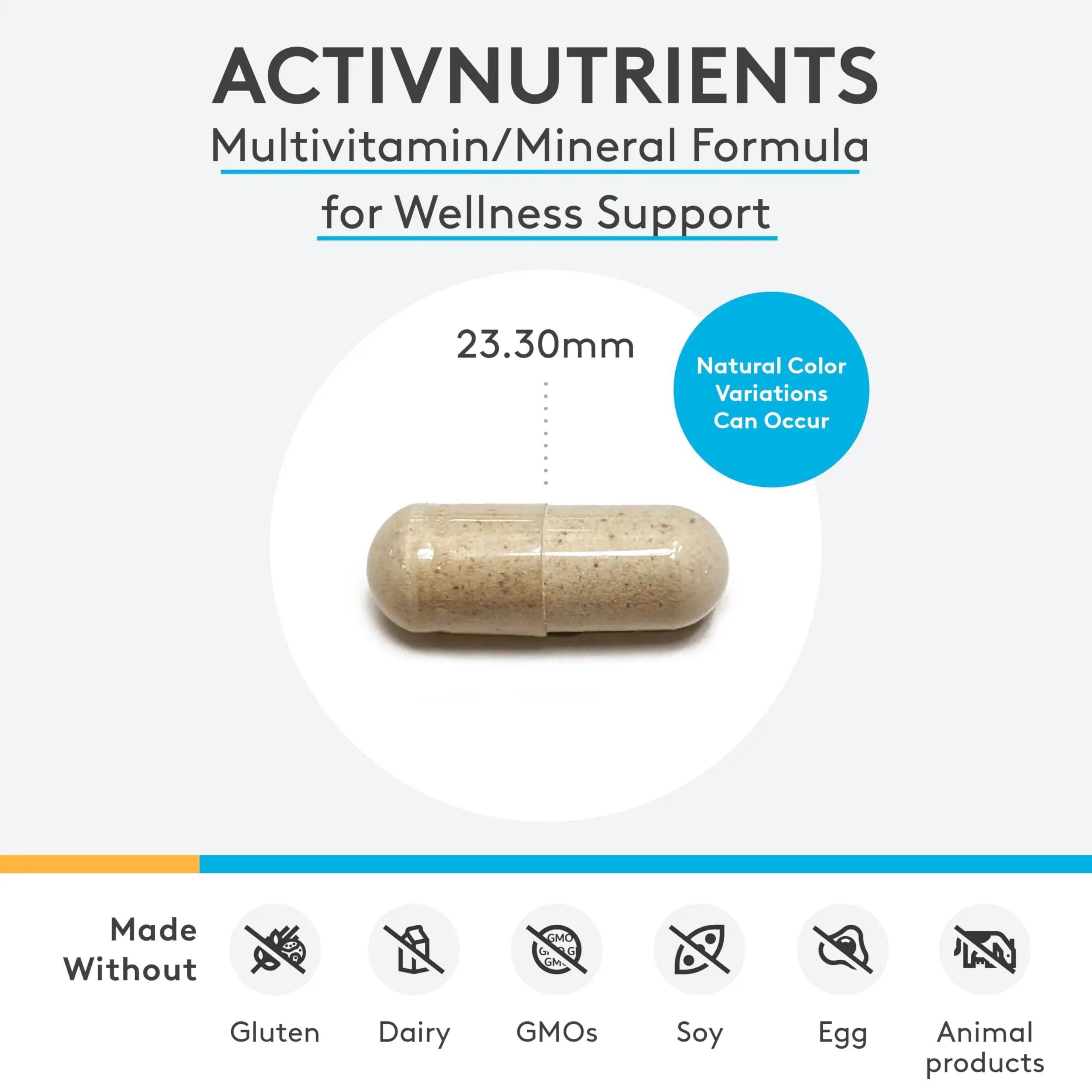 XYMOGEN ActivNutrients with Iron and Copper - Multivitamin Multimineral for Wellness, Immune, Energy and Mood Support XYMOGENAu supplements