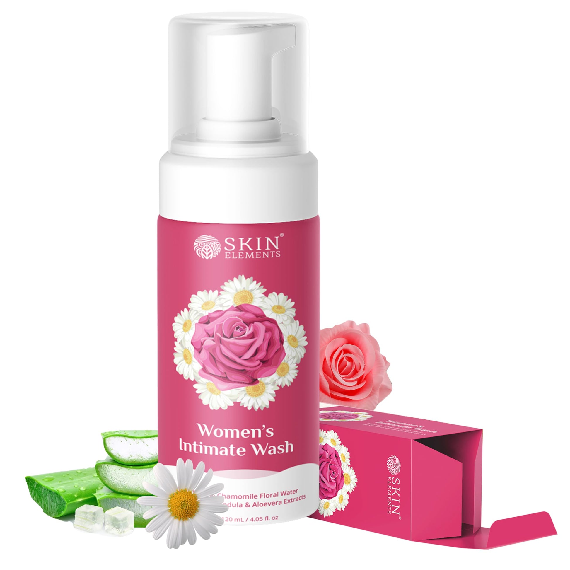 Skin Elements Intimate wash for Women (4.05 Fl Oz.) with Rose & Chamomile Water Skin ElementsAu supplements