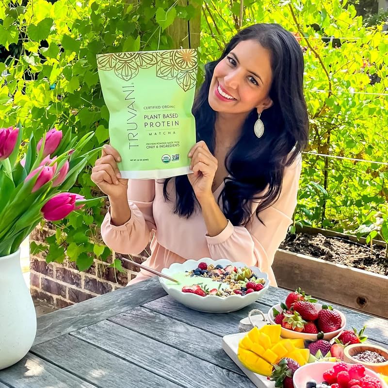 Truvani Organic Vegan Protein Powder Matcha - 20g of Plant Based, Organic Protein TruvaniUS supplements