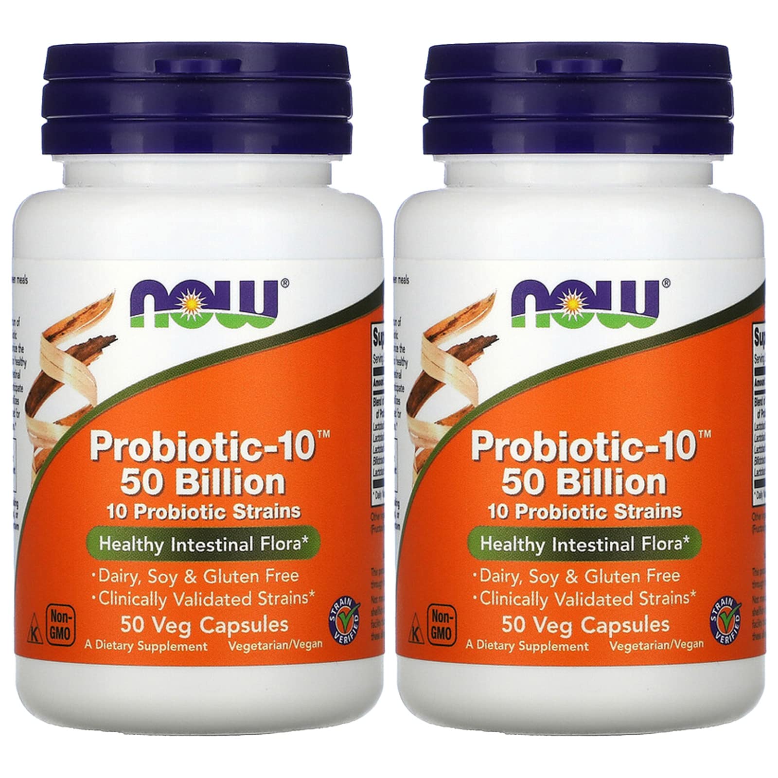Probiotic10 50 Billion - Now Foods - 50 - VegCap -(Pack of 2) NOW FoodsUS supplements