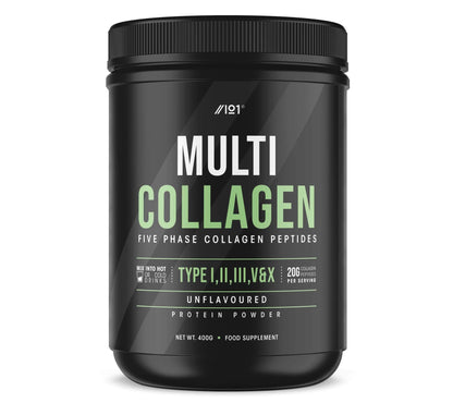 Multi Collagen Protein Powder (400g) - Types I, II, III, V & X - Hydrolyzed Grass Fed Bovine, Wild Caught Fish ALPHA01US supplements