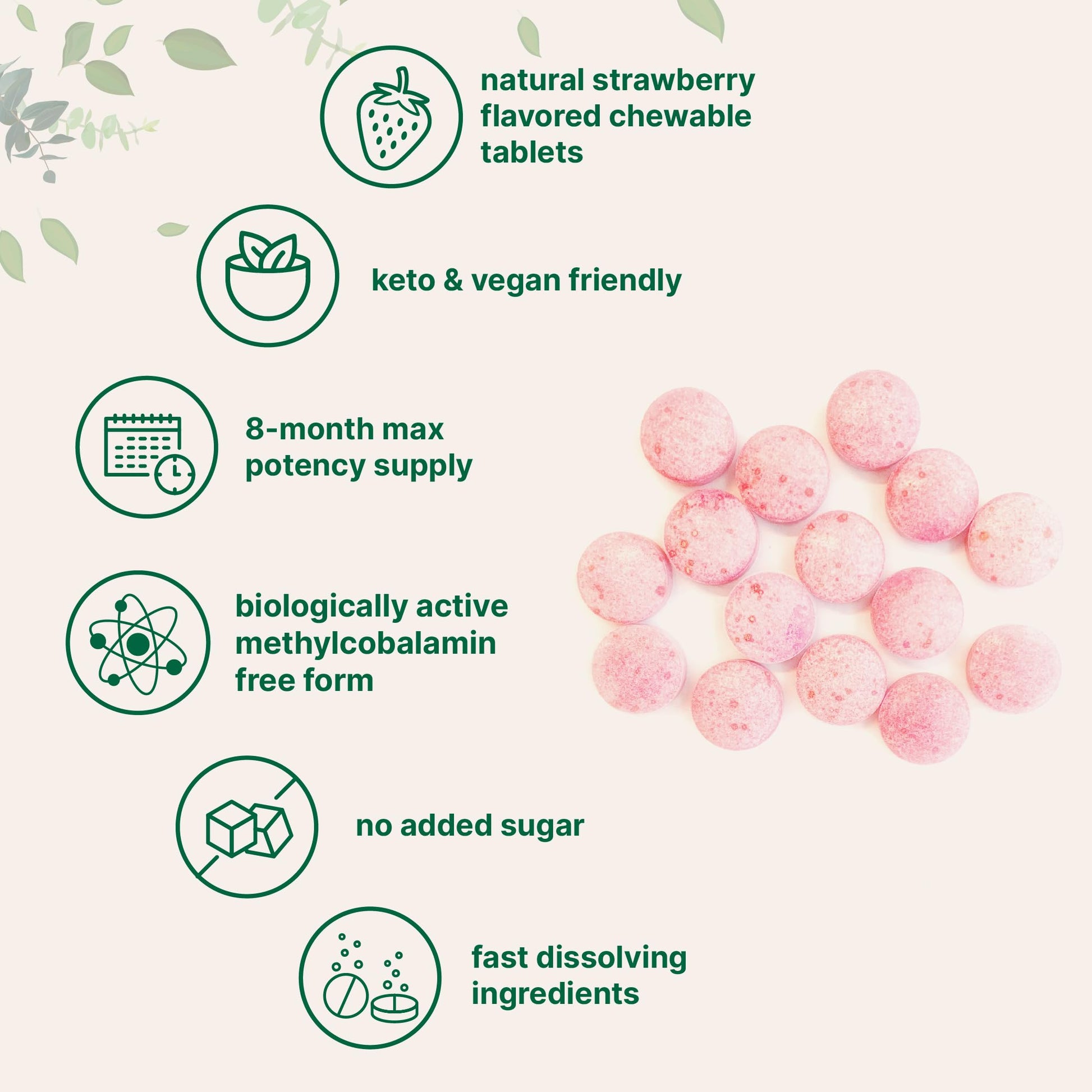 Micro Ingredients Vitamin B12 5000mcg | Methyl B12 Active Form – 240 Chewable Micro IngredientsAu supplements