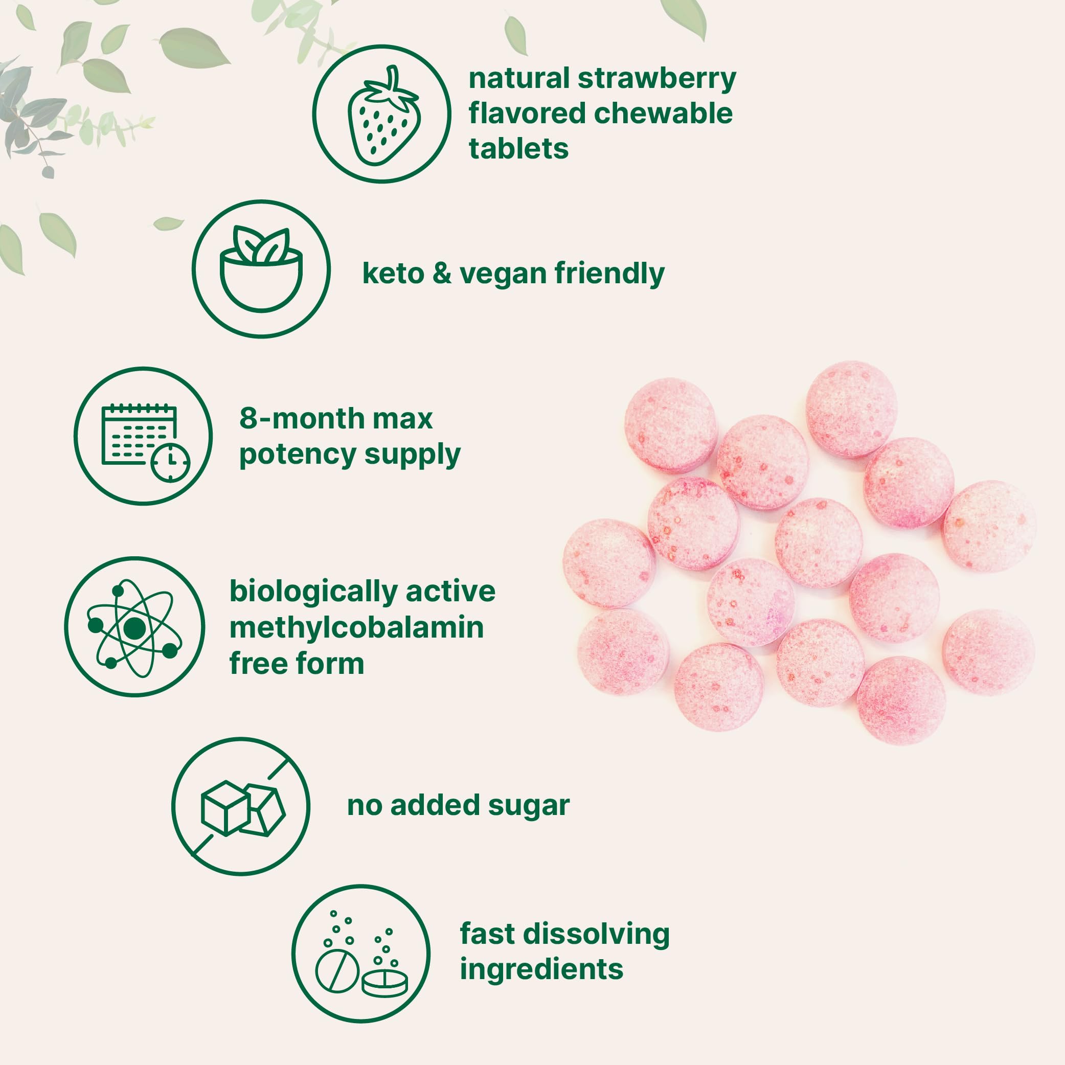 Micro Ingredients Vitamin B12 5000mcg | Methyl B12 Active Form – 240 Chewable Micro IngredientsAu supplements