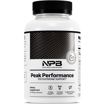 Nature's Pure Blend Peak Performance – Testosterone Supplement for Men with D-Aspartic Acid, Ashwagandha & DIM – Mens Prostate Health Support, Muscle Strength & Energy – Prostate Supplement Nature's Pure BlendAu supplements