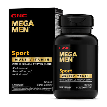 GNC Mega Men Sport Multivitamin | Performance, Muscle Function, and General Health | 90 Count GNCAu supplements