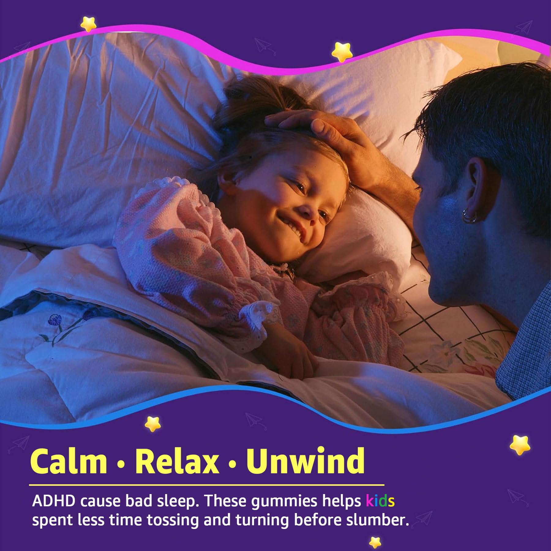 LILICARE Kids Sleep Gummies - Magnesium Glycinate Gummies, Melatonin Free Sleep Aid | Magnesium, Calcium, D3, B6, L Theanine | Kid Melatonin Alternative for Restful Sleep (Pack of 2) LILICAREAu supplements