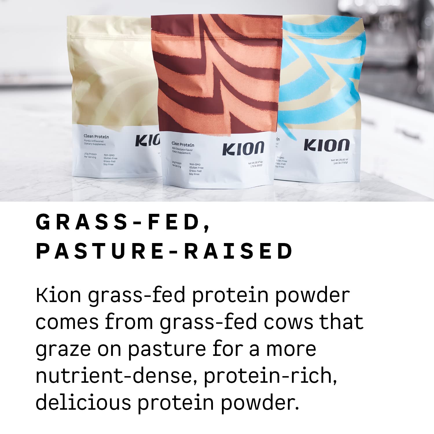 Kion Clean Protein | Grass-Fed & Pasture-Raised Whey Isolate Protein Powder KionUS supplements