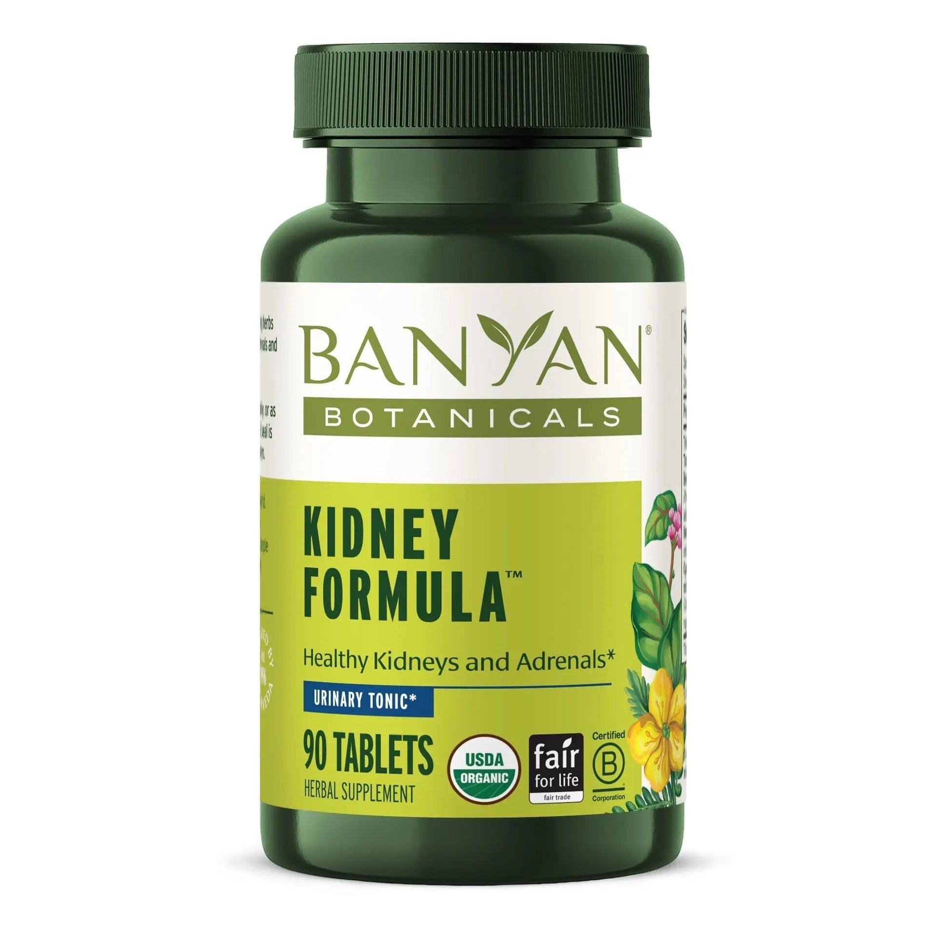 Banyan Botanicals Organic Kidney Formula–Urinary Tract Support & Detox Supplement–Gokshura & Punarnava for Fluid Balance & Systemic Cleansing–Cooling Genitourinary Tonic-90 Tablets-USDA Organic Banyan BotanicalsAu supplements