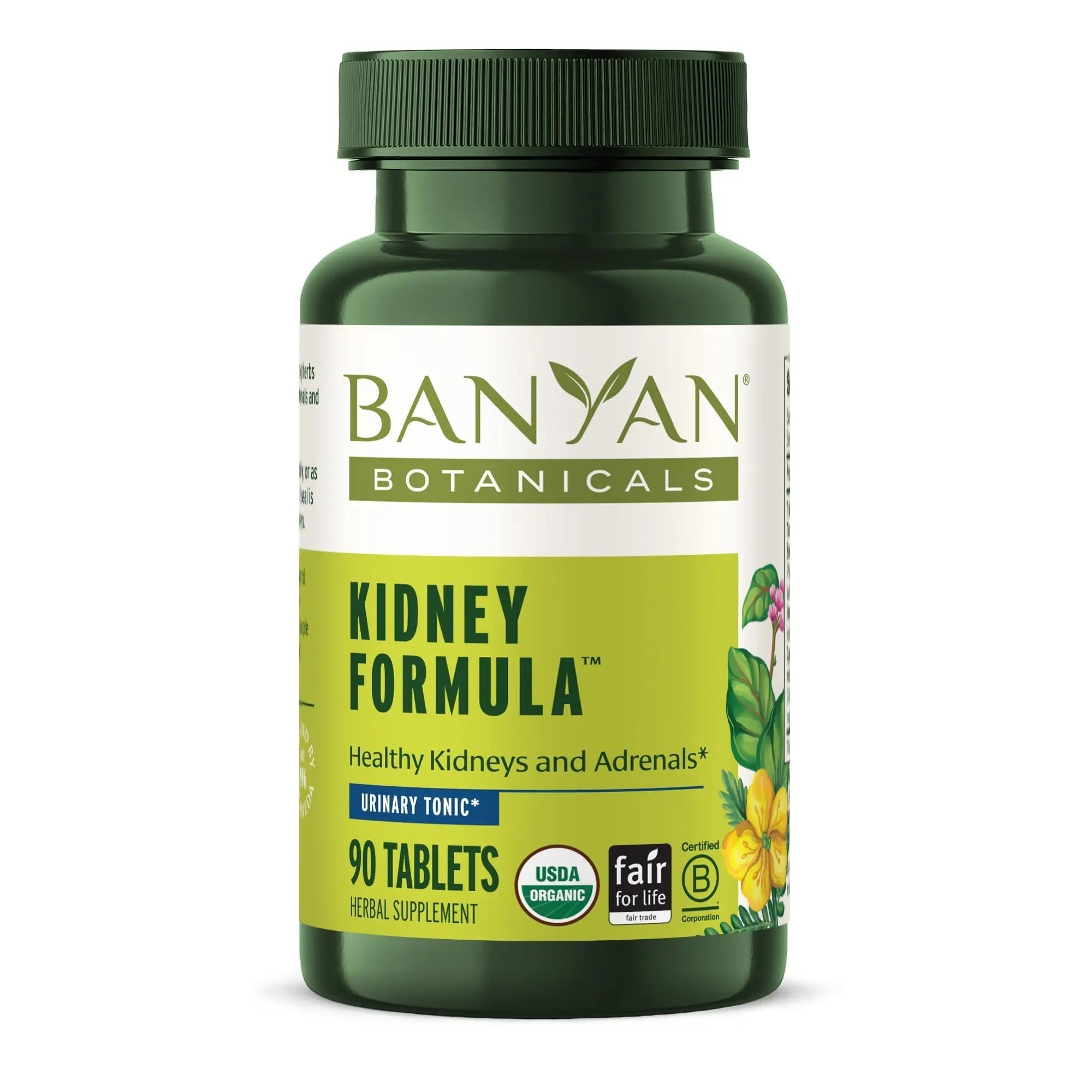 Banyan Botanicals Organic Kidney Formula–Urinary Tract Support & Detox Supplement–Gokshura & Punarnava for Fluid Balance & Systemic Cleansing–Cooling Genitourinary Tonic-90 Tablets-USDA Organic Banyan BotanicalsAu supplements