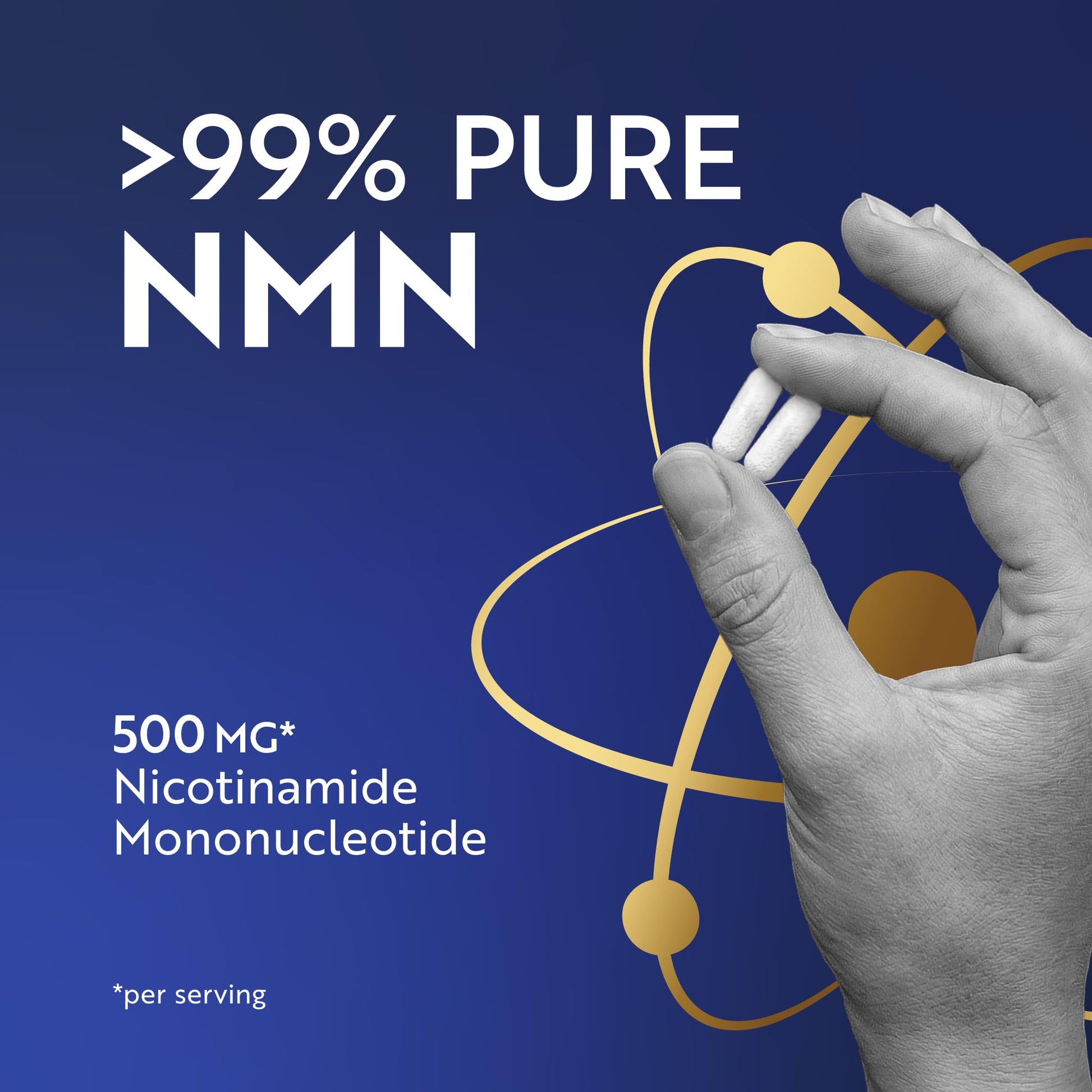 NMN Supplement 500mg | 99% Pure | NAD+ Precursor for Cellular Energy, Longevity, Repair, and Healthy Aging Support | Third-Party Tested & Non-GMO | Nicotinamide Mononucleotide | 60 NMN Capsules Nobi NutritionAu supplements